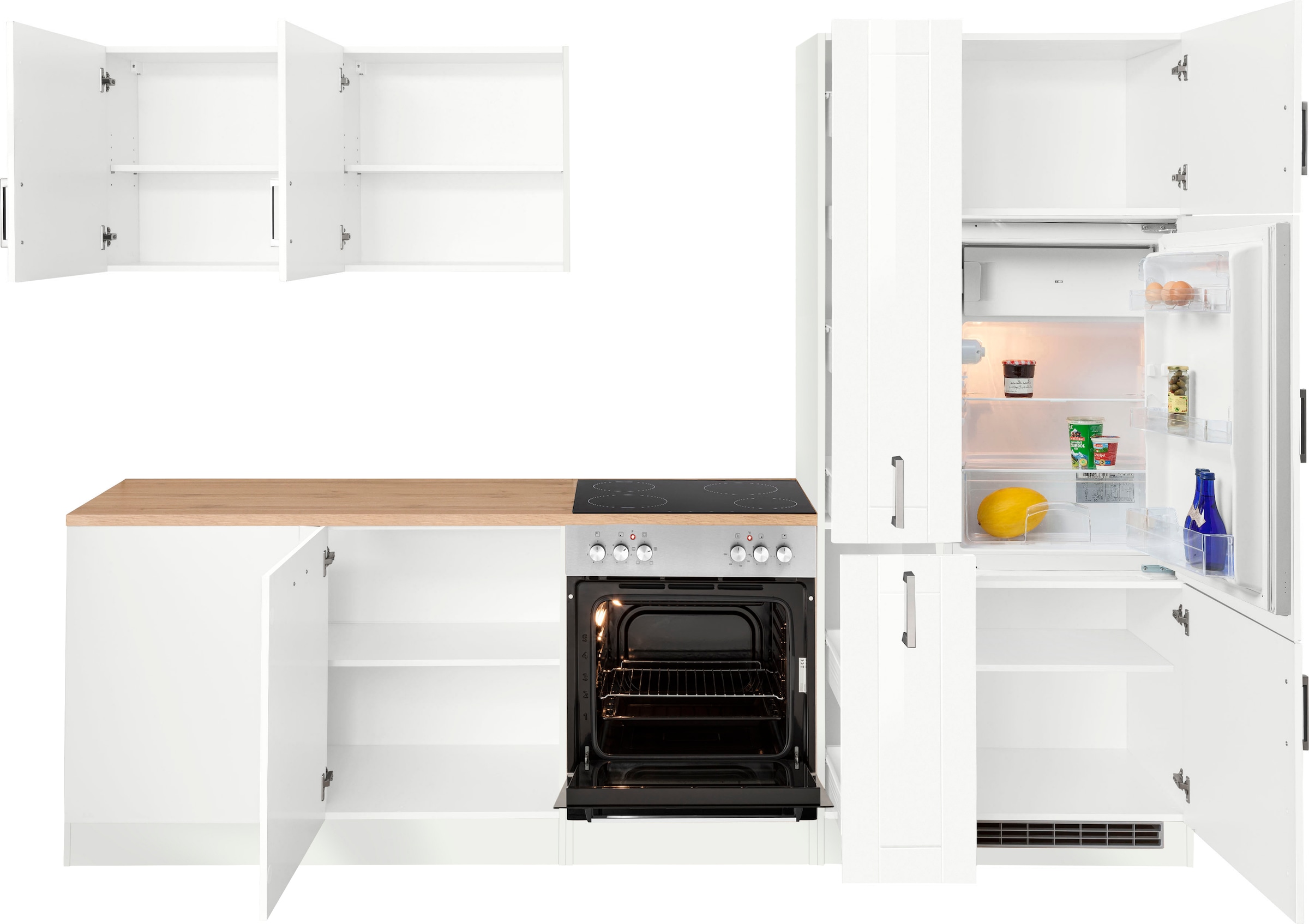 KOCHSTATION Winkelküche »KS-Tinnum« ohne E-Geräte, Stellbreite 240/270 cm