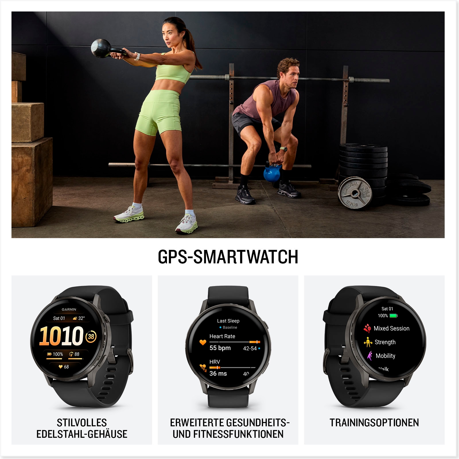 Garmin Smartwatch »Venu 4 45 mm« (3,53 cm / 1,4 ″)