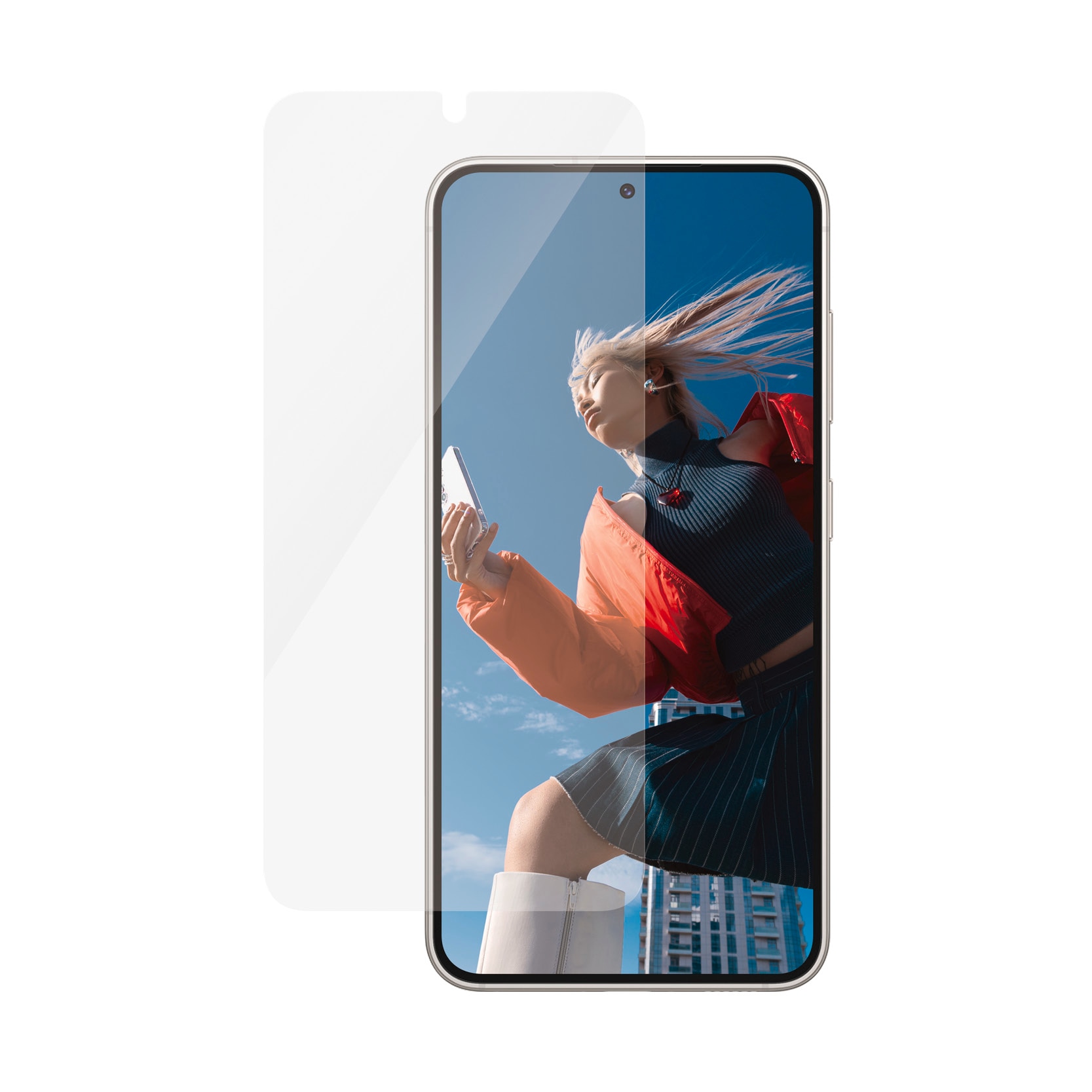 PanzerGlass Displayschutzglas »Ultra Wide Fit Screen Protector« für Samsung Galaxy S24 Displayschutzfolie, stossfest, kratzbeständig