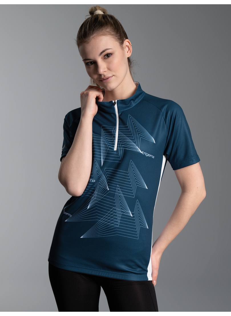 Trigema Polo »TRIGEMA Fahrradjacke mit Spiralförmigen Design« 1