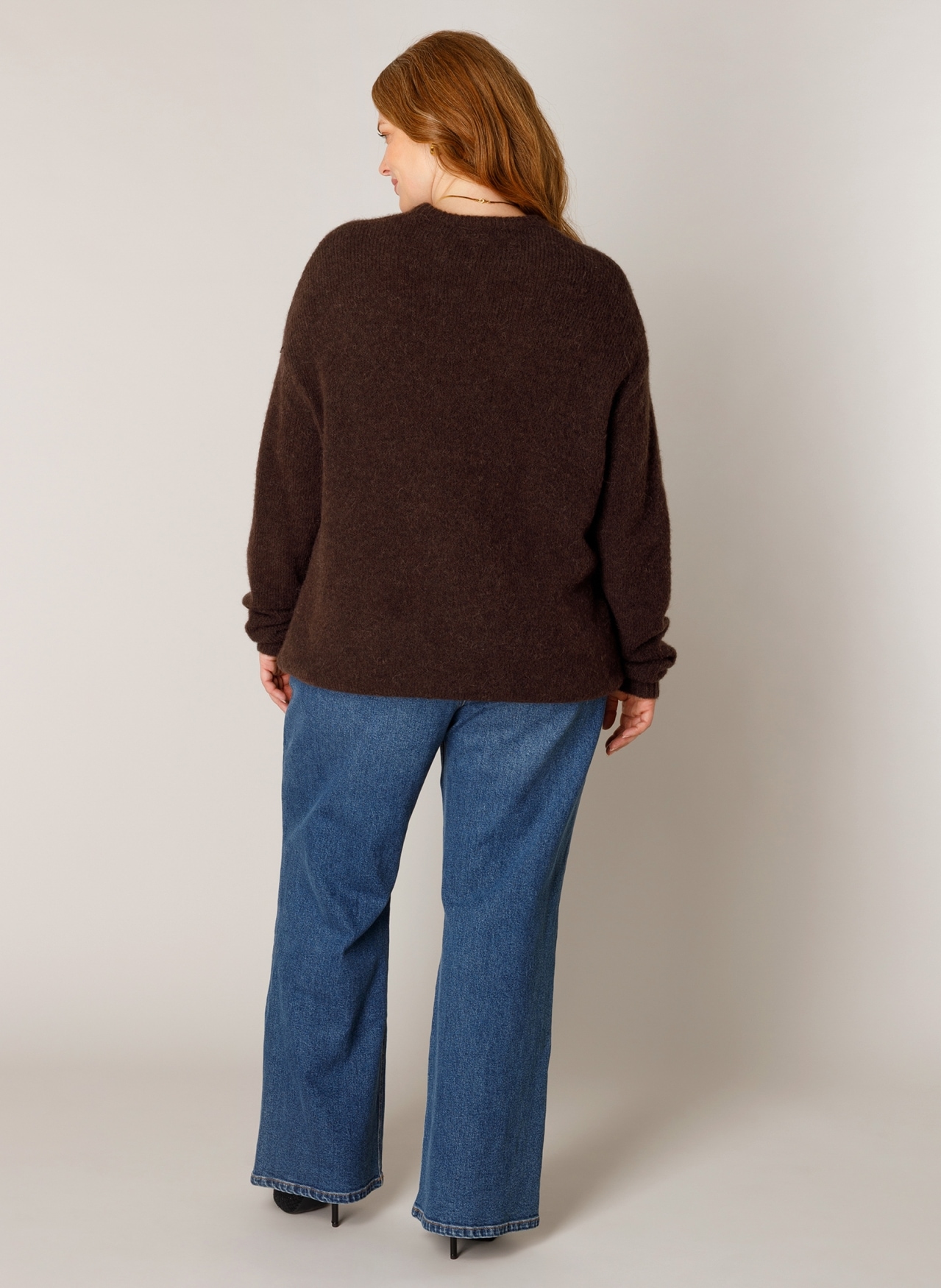Base Level Curvy Strickpullover »Yanara« mit Wolle und Elasthan
