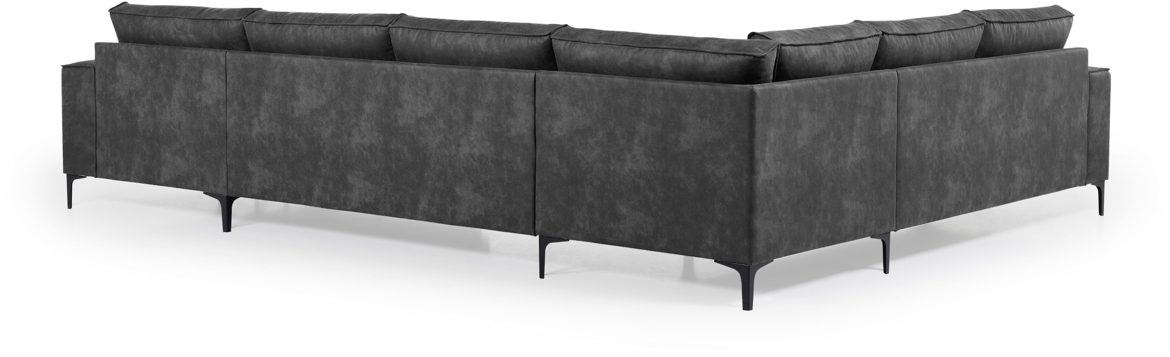 GOODproduct Wohnlandschaft »OLAND Luxus-Microfaser U-Form, XXL, B: 342 cm, Skandi-Design« Skandi-Design in Struktur, Flachgewebe, Luxus-Microfaser, Boucle