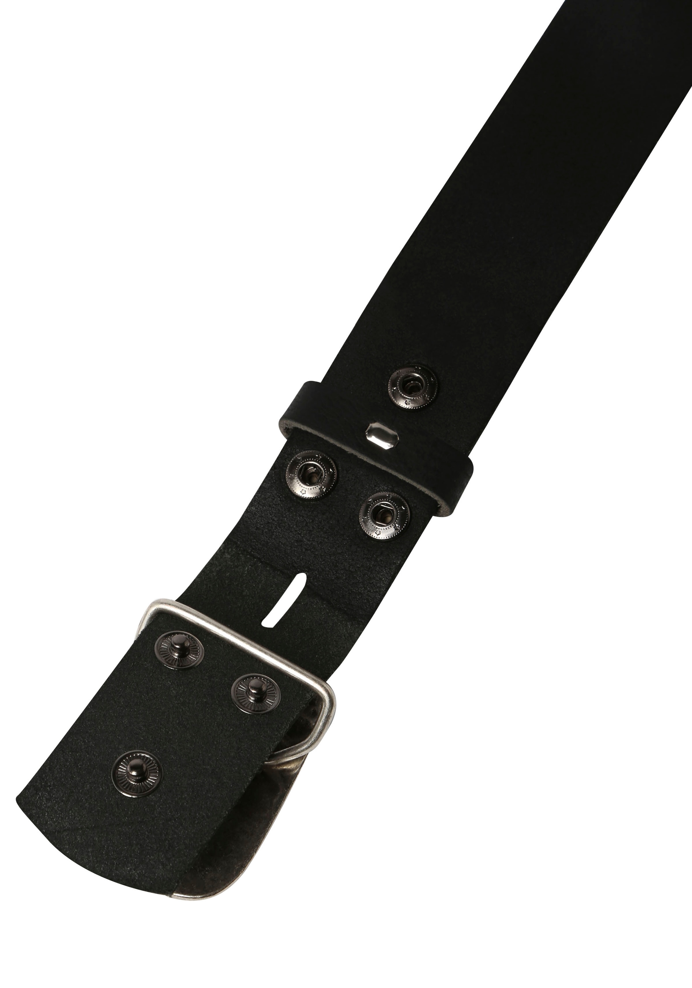 Rettungsring Gürtel Ceinture en cuir mit austauschbarer Schliesse »Rechteck Eingefasst Silber«