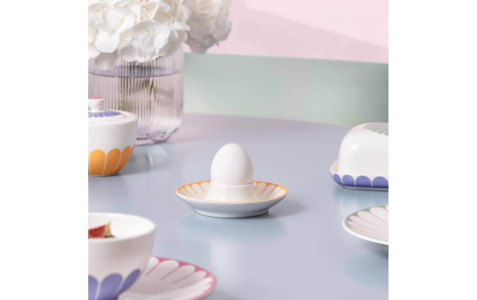 Villeroy & Boch Eierbecher »Fleur Couleur 4 Stück« Porzellan-Eierhalter