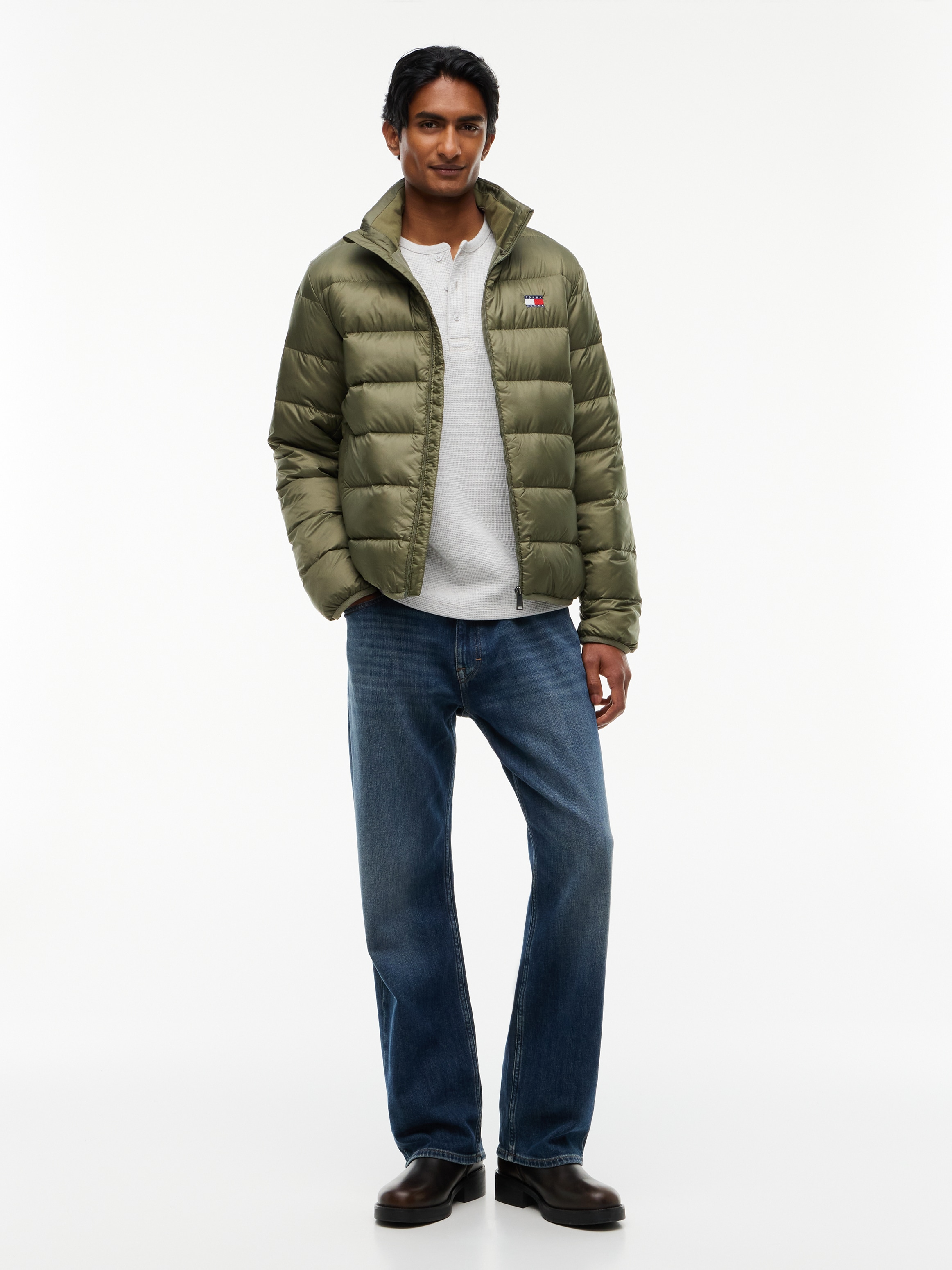 Tommy Jeans Veste matelassée »LIGHT DOWN PACKBL JACKET« sans capuche coupe régulière avec col montant