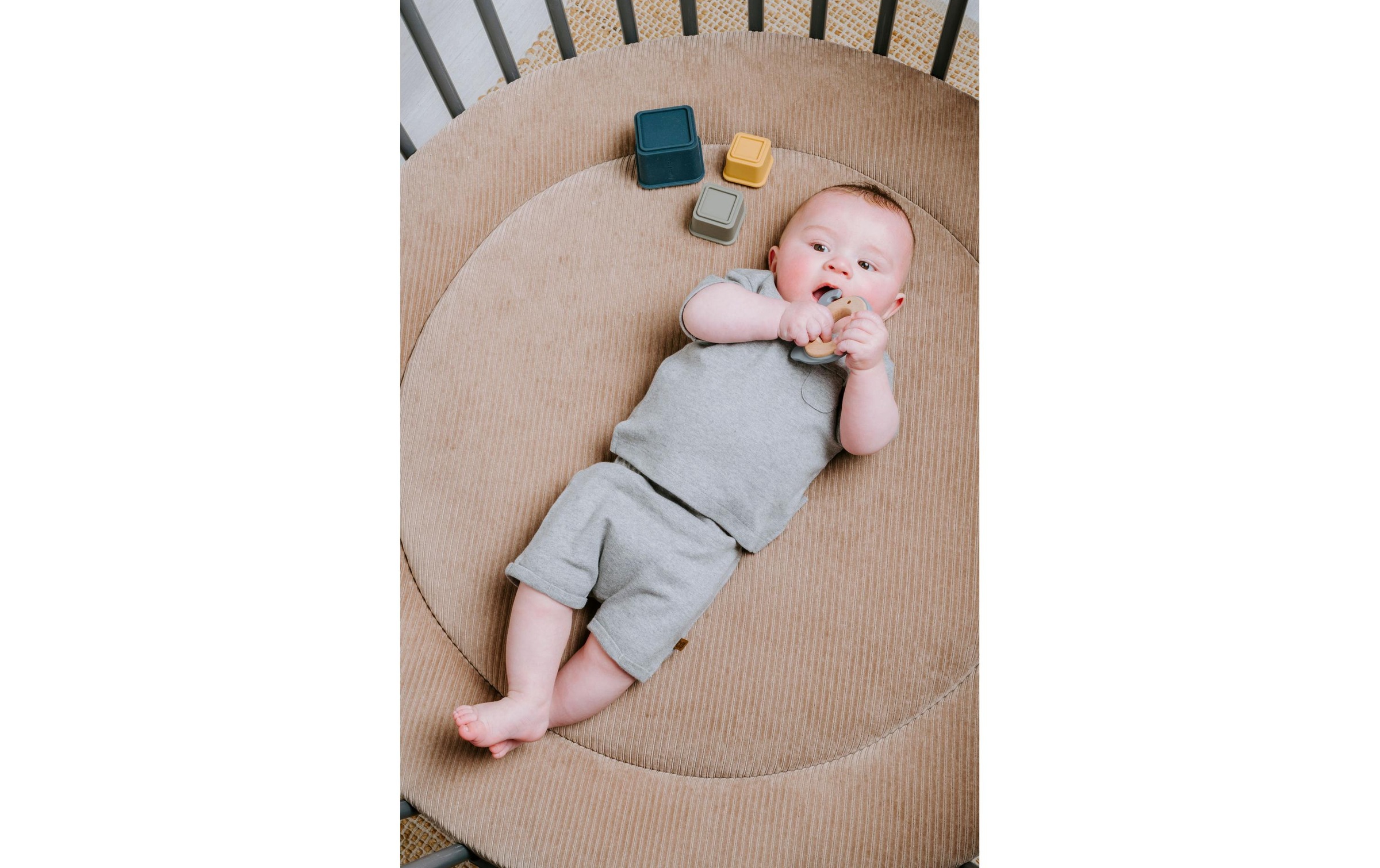   Tapis d'éveil »baby's only Sense Clay – Ø90 cm«