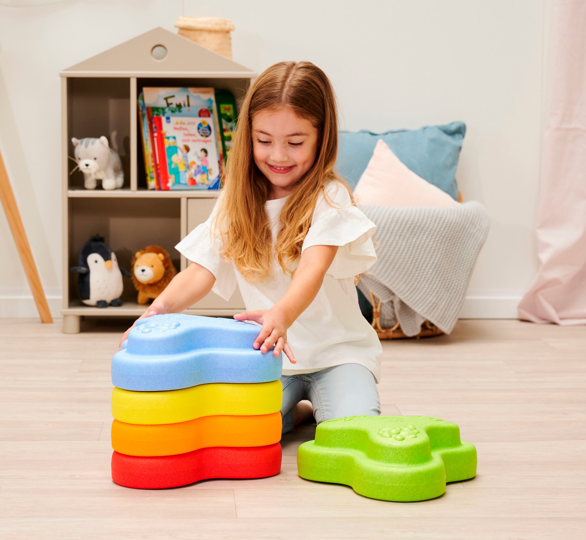 BIG Balancetrainer »BIG Heppy Rocks, Spielsteine« mit drei verschiedenen Oberflächenstrukturen