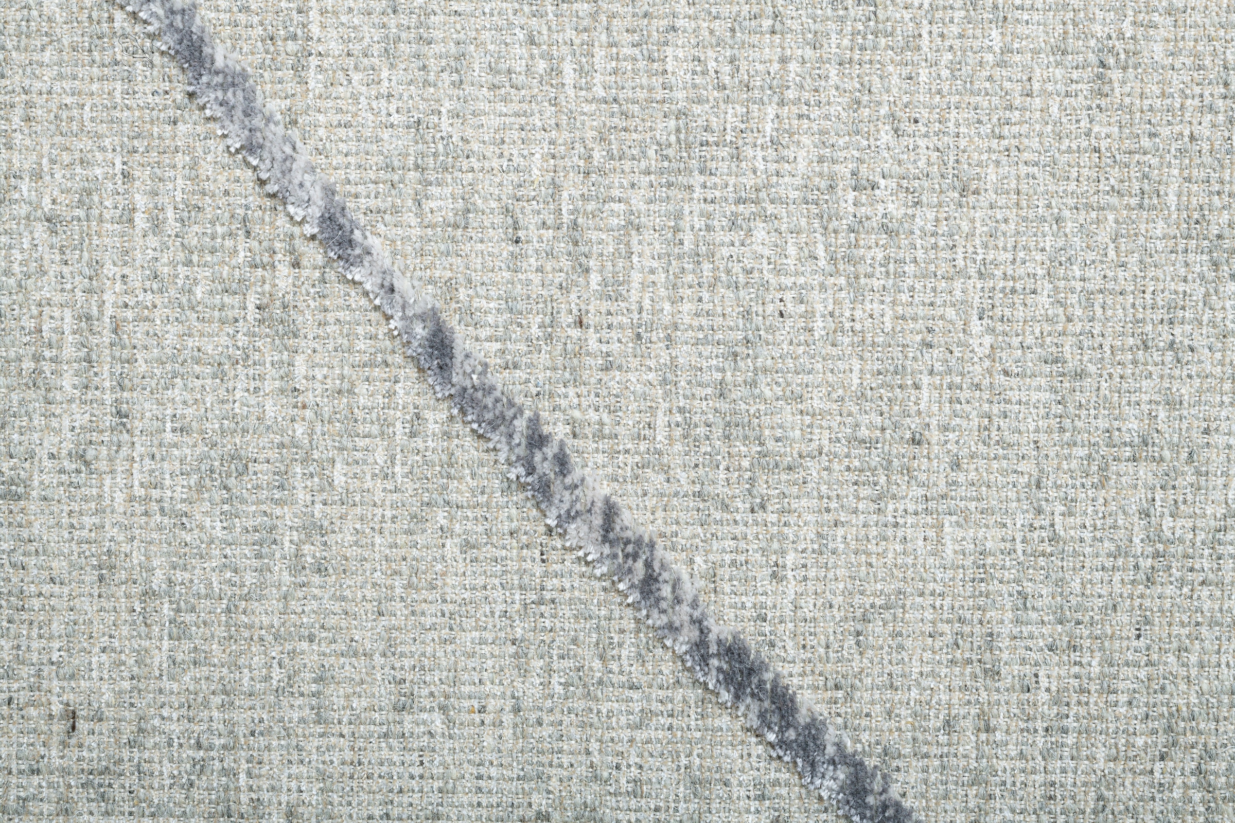 Sansibar Tapis »Braderup« Rectangulaire 2 mm Höhe tissu plat, design scandinave moderne, motif losanges, avec franges