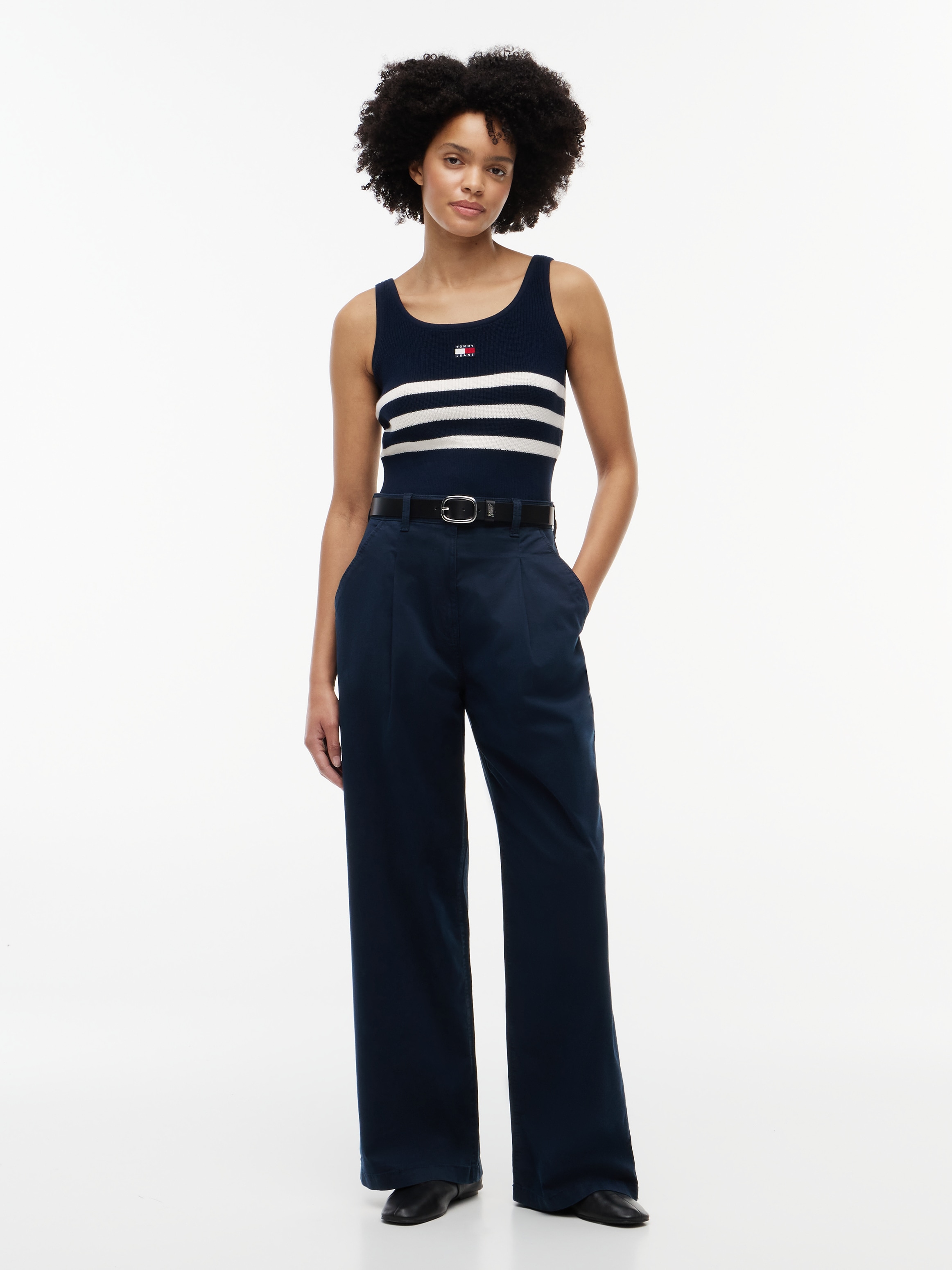 Tommy Jeans Chinohose »TJW WIDE LEG CHINO«  Baumwollmischung,  lässig geschnitten