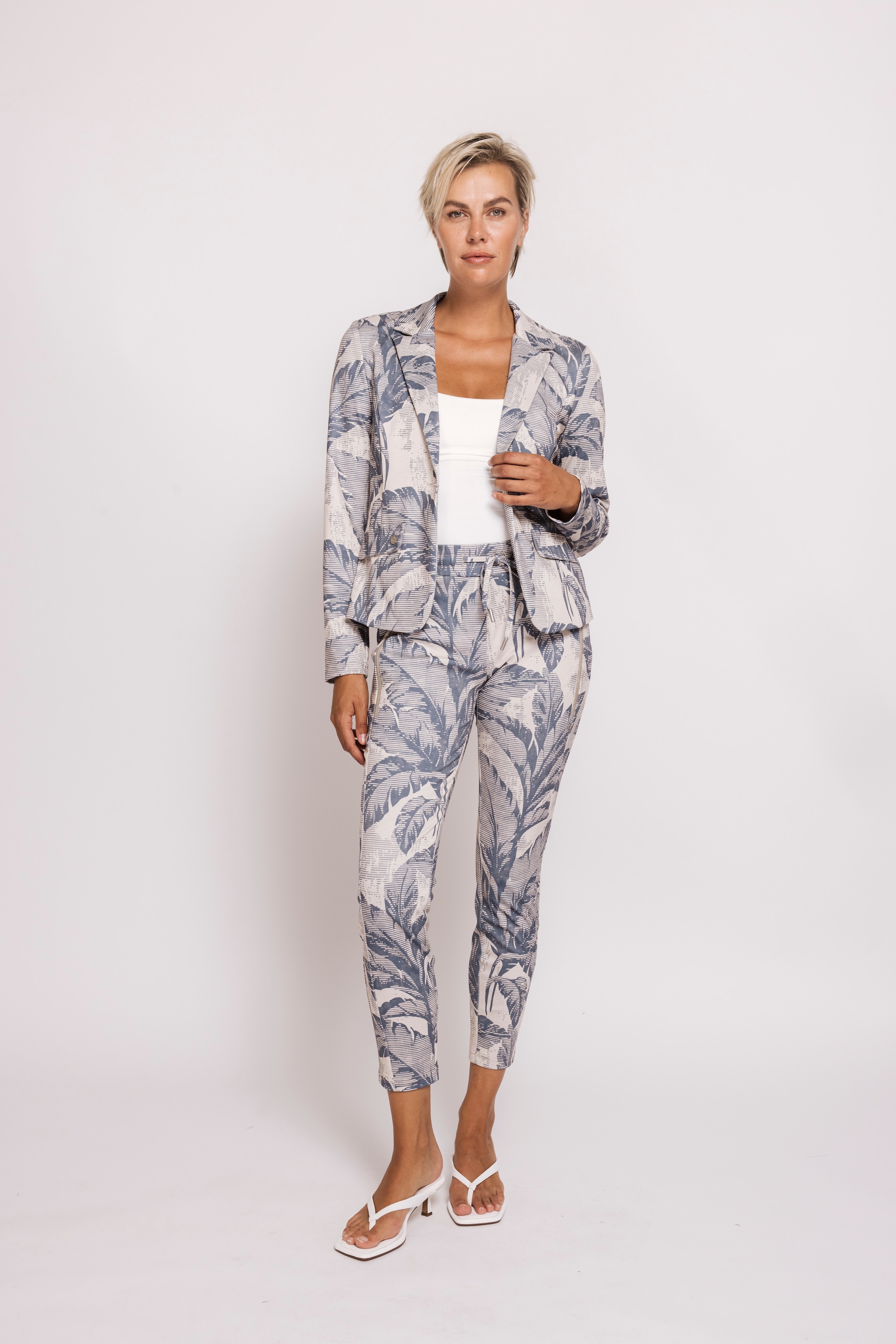 Zhrill Kurzblazer »BETSY« grafisches Allover-Muster, tailliert