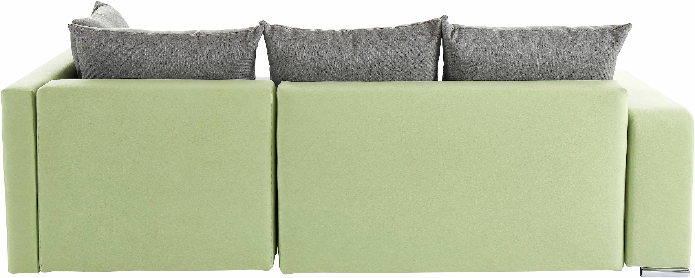 COLLECTION AB Ecksofa »John L-Form« mit Bettfunktion, Bettkasten und integriertem Regal