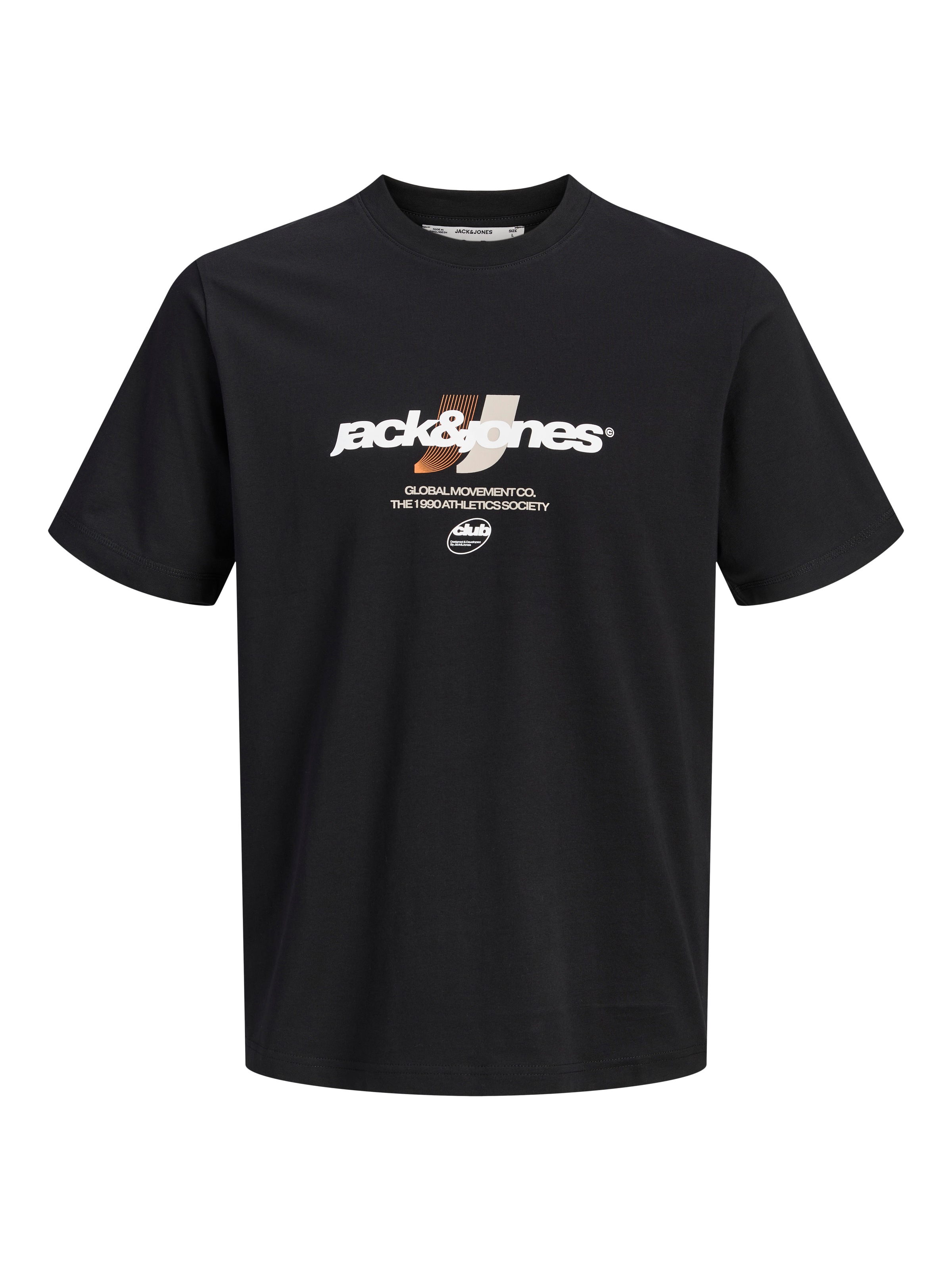 Jack & Jones Shirt à col rond »JCOCLUB GRAPHIC FRONT PRINT TEE SS CN« coton, coupe régulière