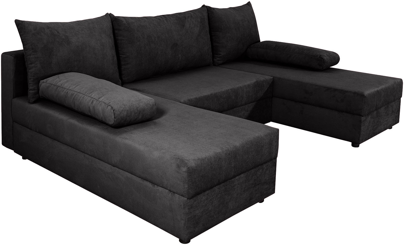 COLLECTION AB Wohnlandschaft »Pico U-Form« Wohnlandschaft,2 X Ottomane,Polyätherschaum Polsterung