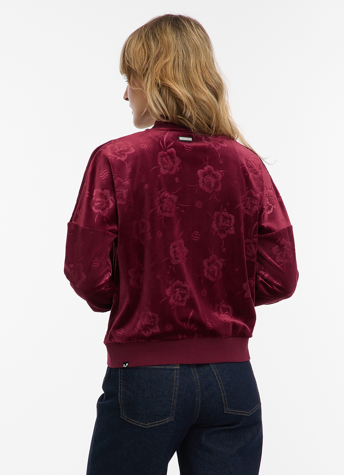 Ragwear Veste sweat »DORON VELVET« weiche Samt Optik