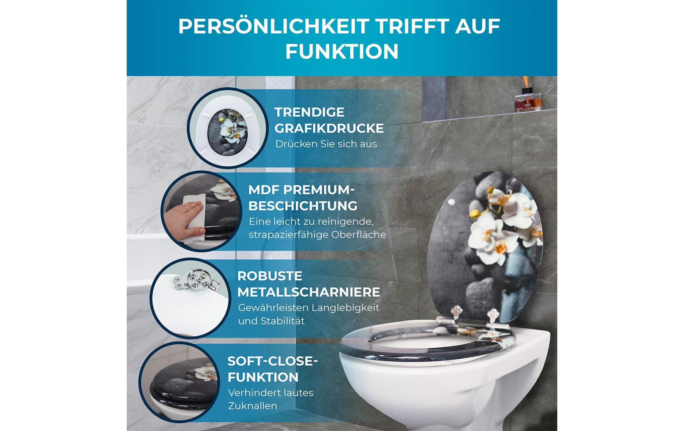   Siège de WC »Benkstein« Holzart: Bambus (China)