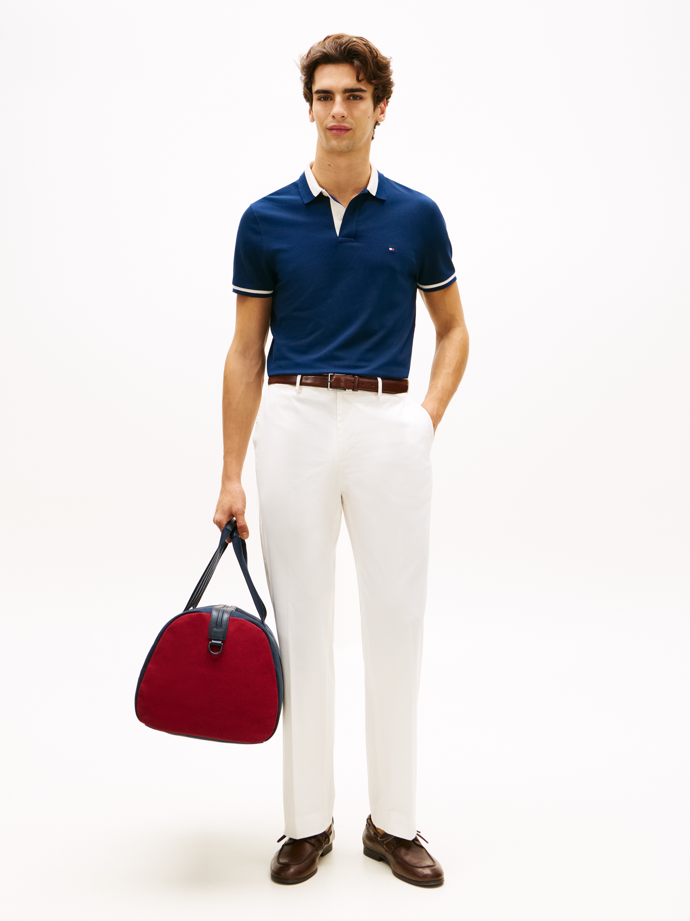Tommy Hilfiger Polo »CONTRAST COLLAR BLOCK« Regular fit mit Polokragen