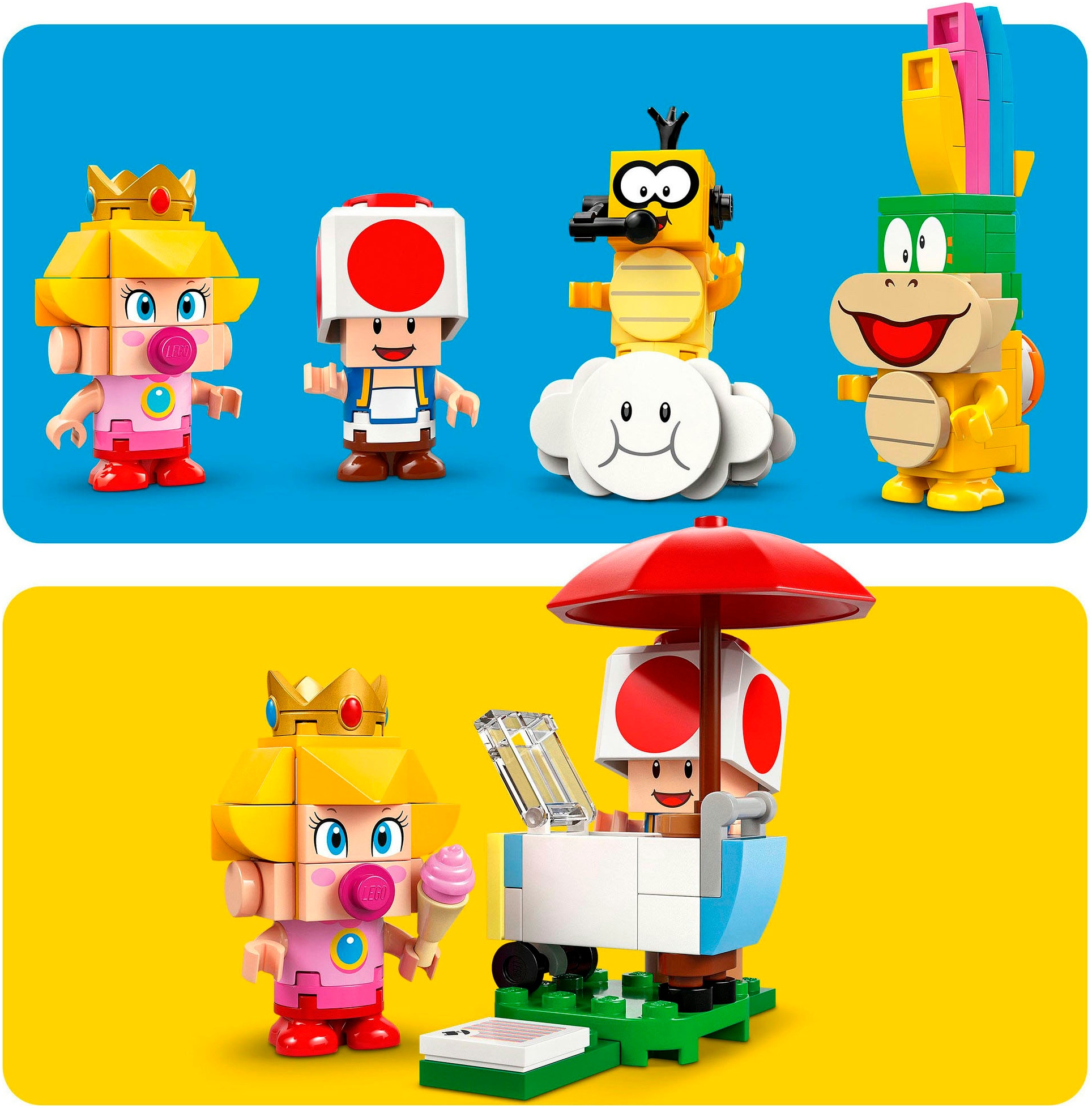LEGO® Konstruktionsspielsteine »Mario Kart™ – Baby Peach & Grand Prix–Set (72036), LEGO Super Mario« Made in Europe
