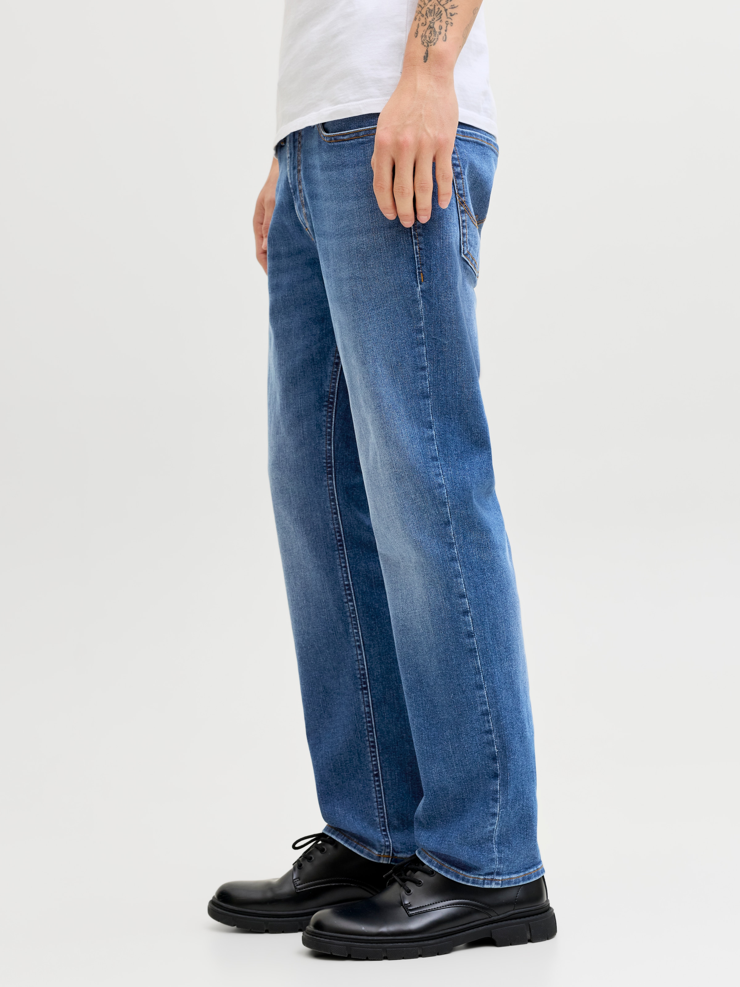 Jack & Jones Straight-Jeans »JJICLARK JJORIGINAL SQ 2« Baumwollmischung, straight fit
