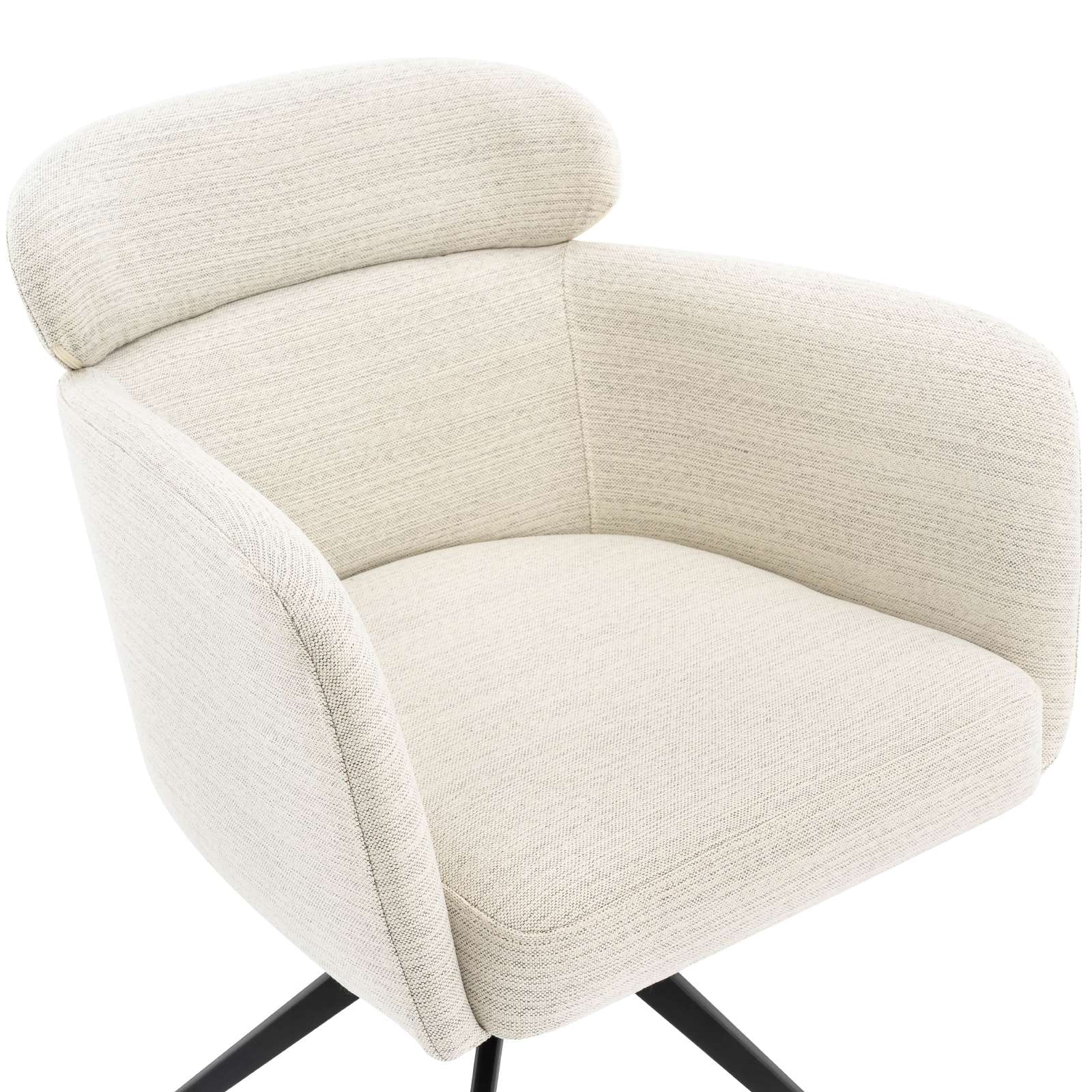 GOODproduct Chaise de salle à manger »Isarco« () 2 cuisretour automatique à 360°, dossier rembourré, accoudoir et surface d'assise