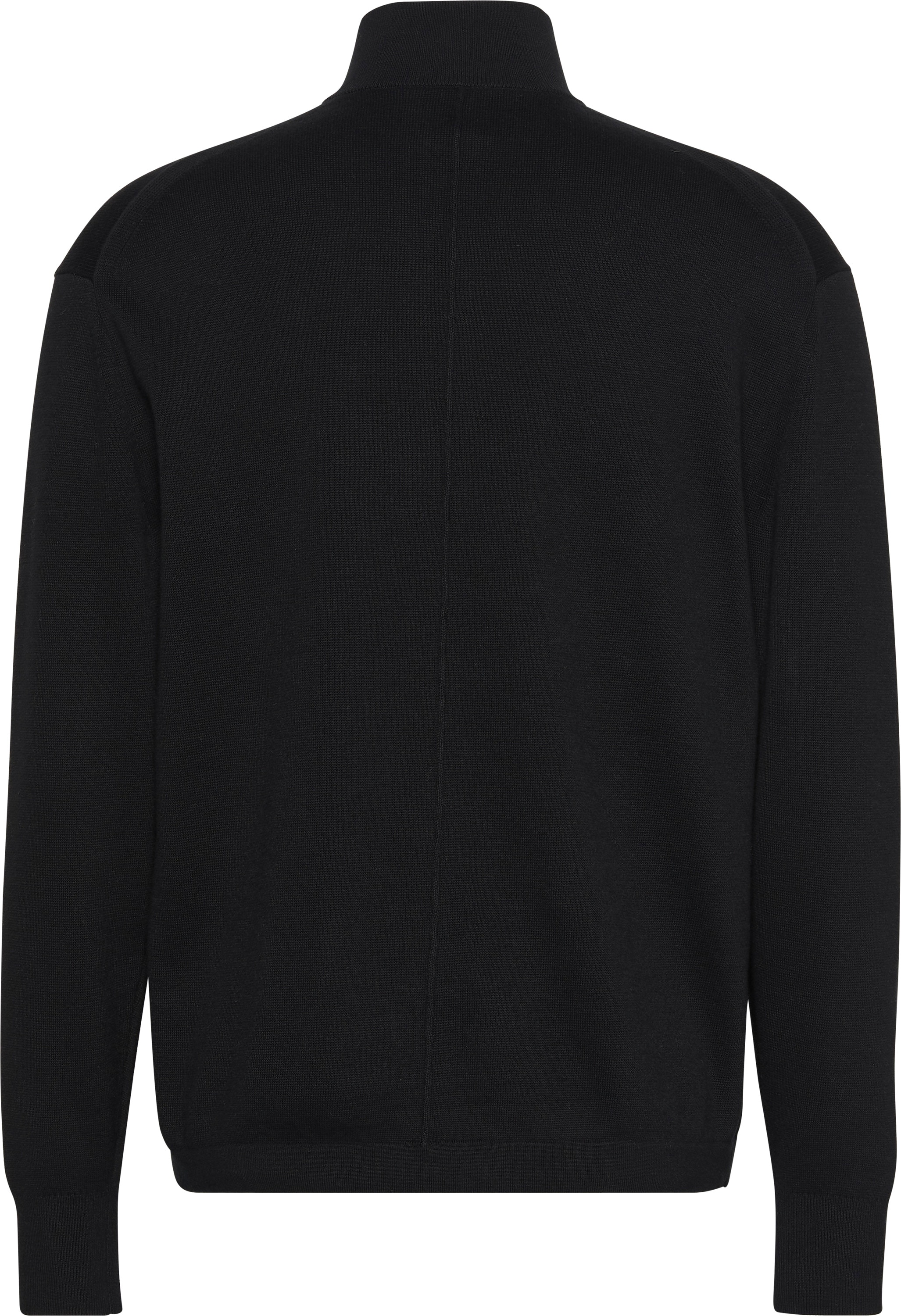 Calvin Klein Pull en tricot Stehkragen mit Reissverschluss, Regular fit