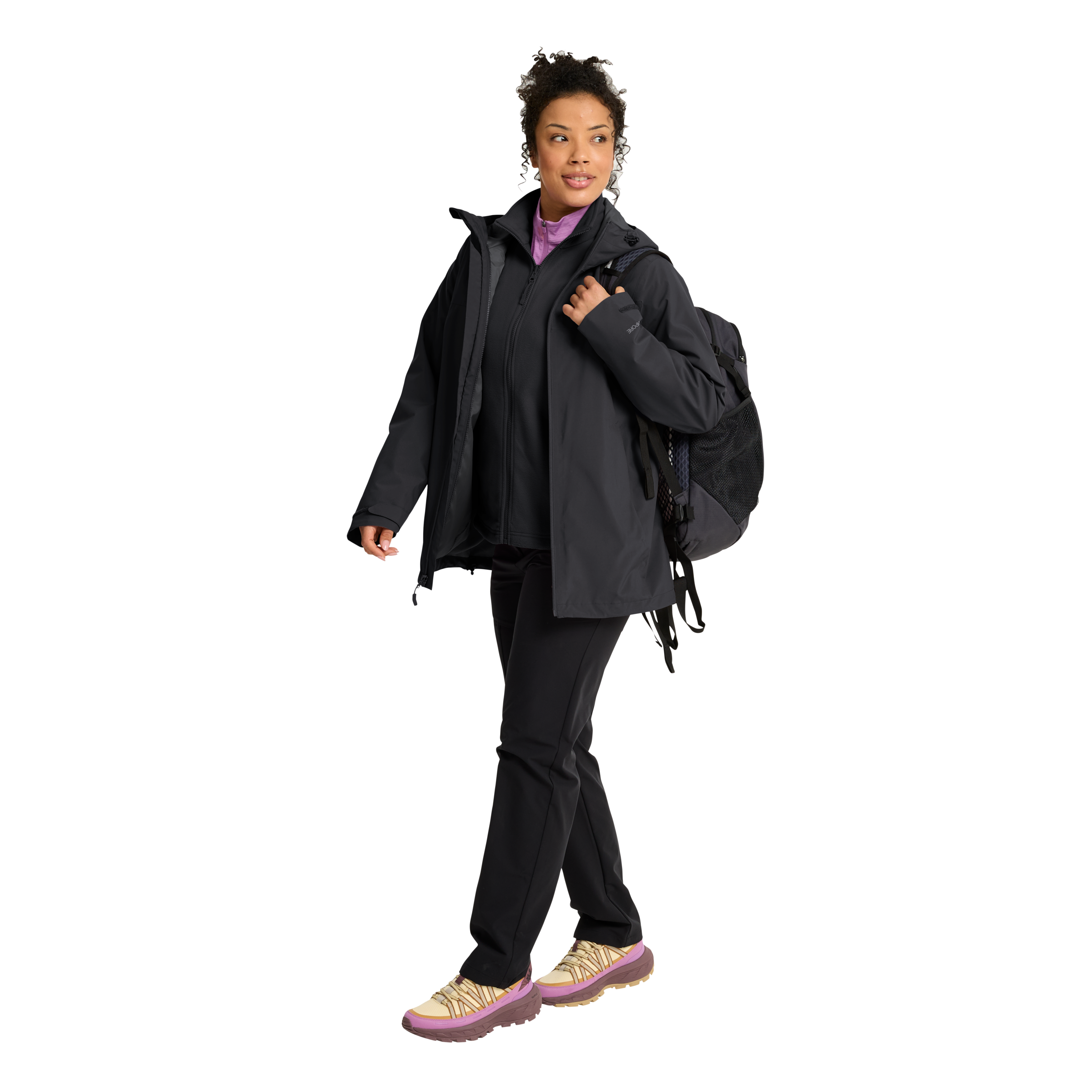 Jack Wolfskin Veste fonctionnelle 3 en 1 »MOONRISE 2 3IN1 JKT W« Veste fonctionnelle 3-en-1, pour la randonnée et autres activités de plein air