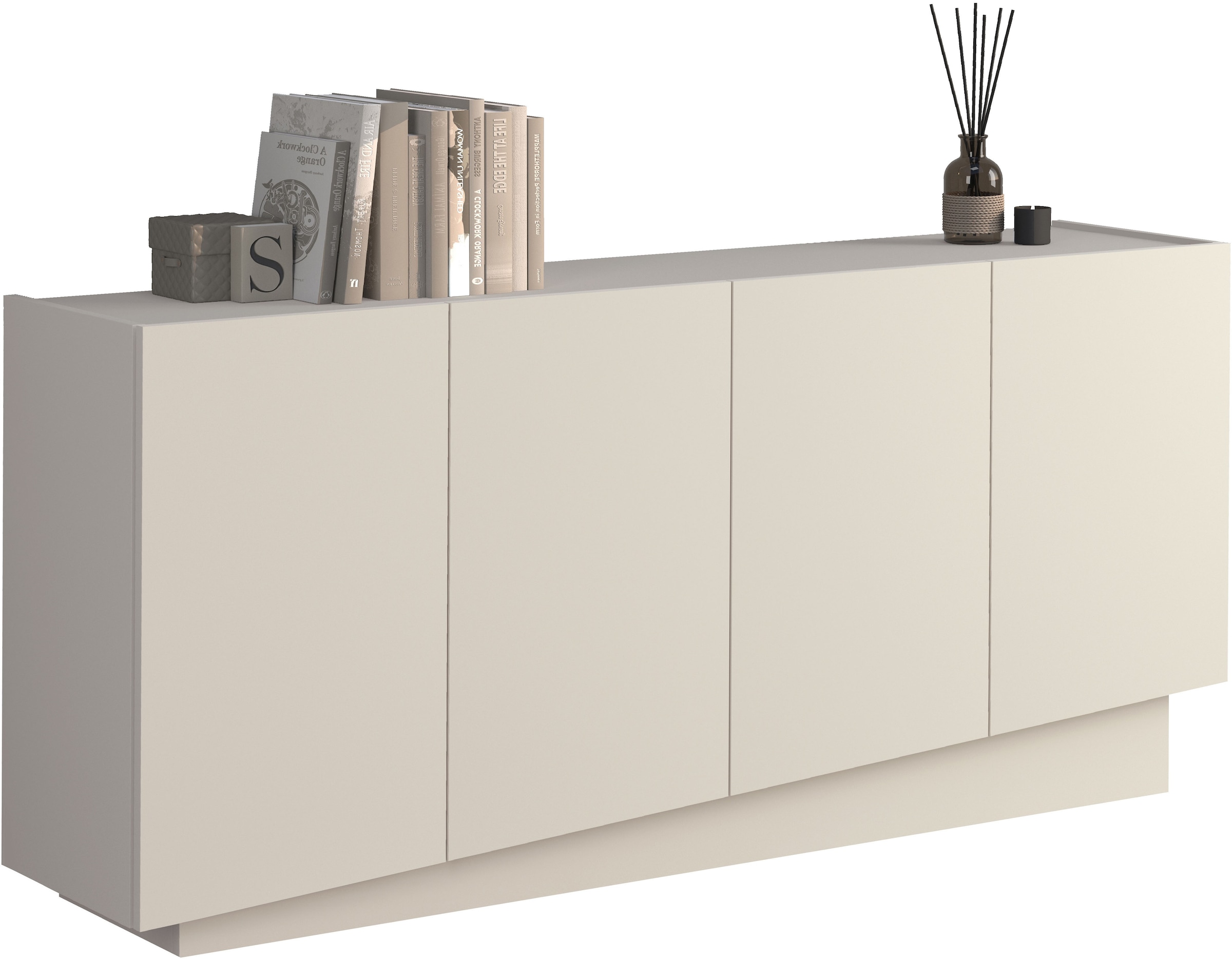 INOSIGN Sideboard »VELA, Sideboard, Breite 160 cm, Design mit schrägen Türen« 1 cuis tlg. Made in Italy, Masse-B/T/H: 160x35x75,Sideboard, Anrichte, Kommode
