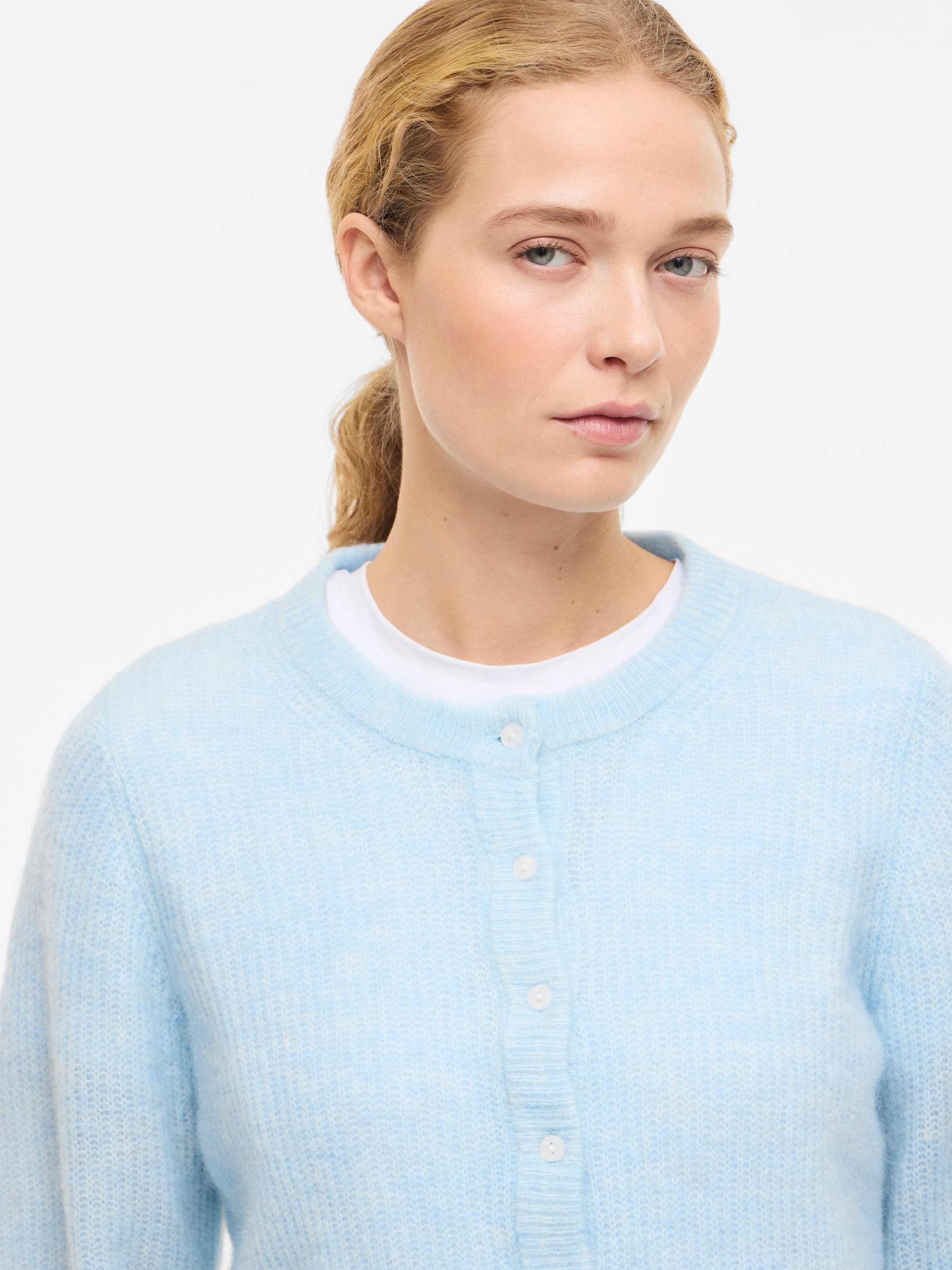 Vila Veste en tricot »VILORY O-NECK L/S KNIT CARDIGAN-NOOS« Materialmix, regular fit