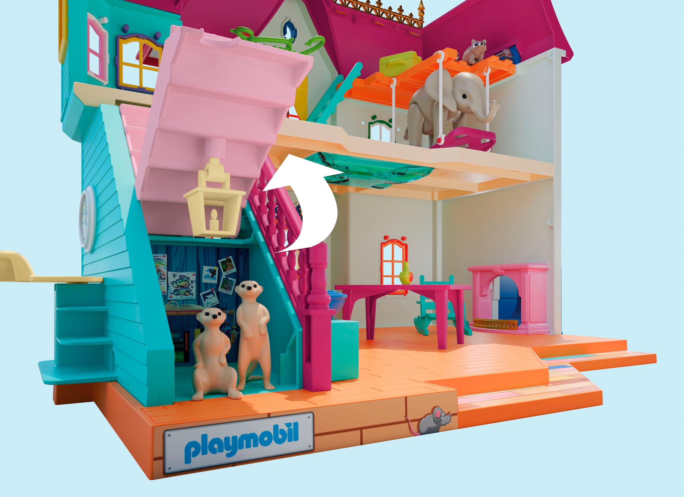 Playmobil® Jeu de construction »Kunterbunte Tiervilla (71852), Animals & Friends« Made in Germany