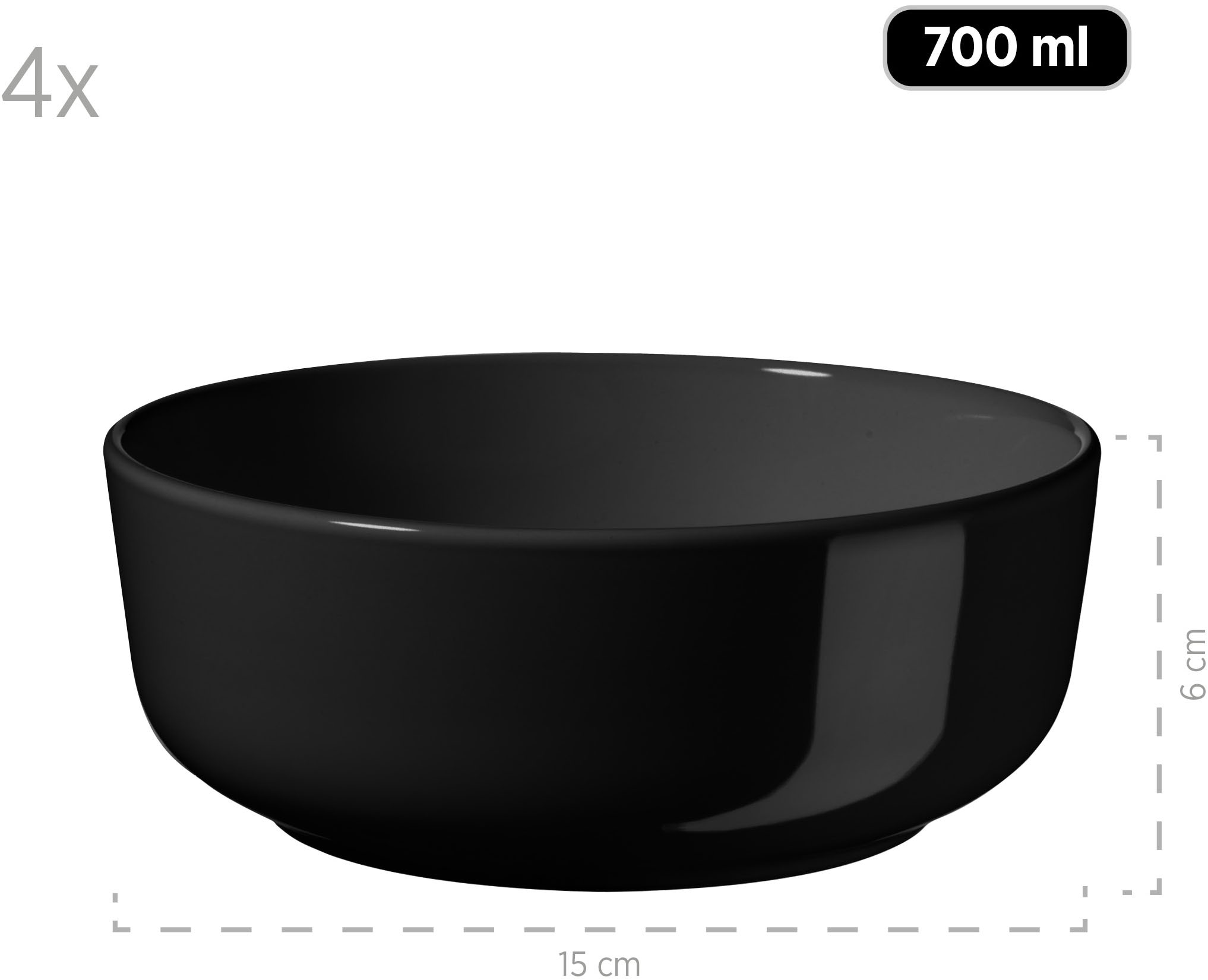 my home Kombiservice »Kosima« 16 Teile, Geschirrset für 4 Personen