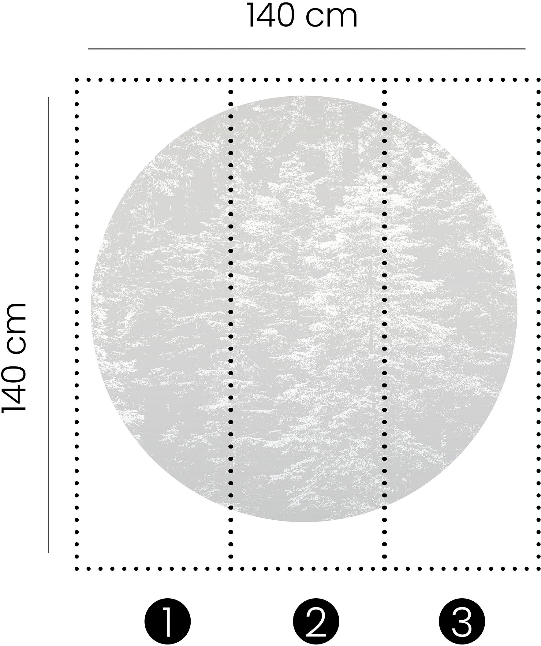 Fashion for walls Papier peint photo »Hazy Pines« entretenu | floral lisse sans phtalates