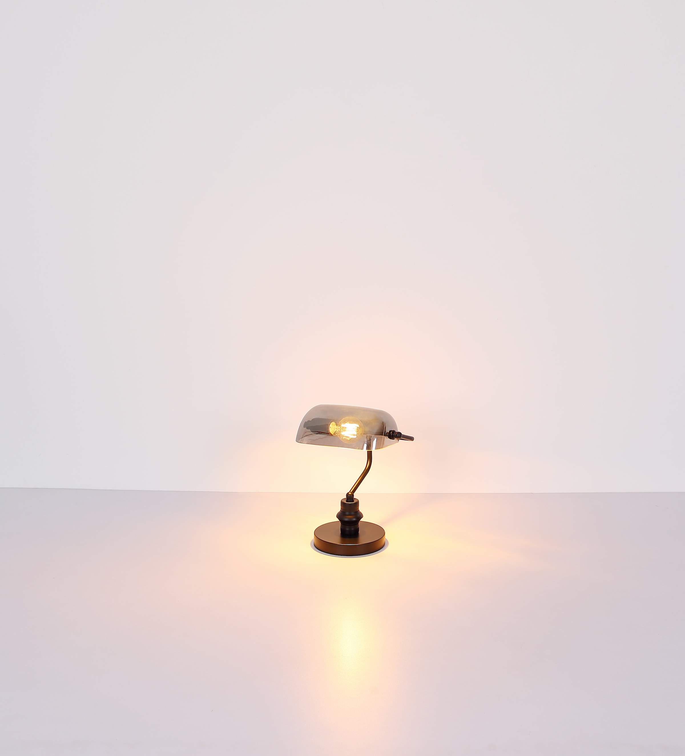 GLOBO LIGHTING Schreibtischlampe »ANTIQUE« E27 1 Stk. Klassische Schreibtischleuchte, Antik-look Tischleuchte, Bankerlamp