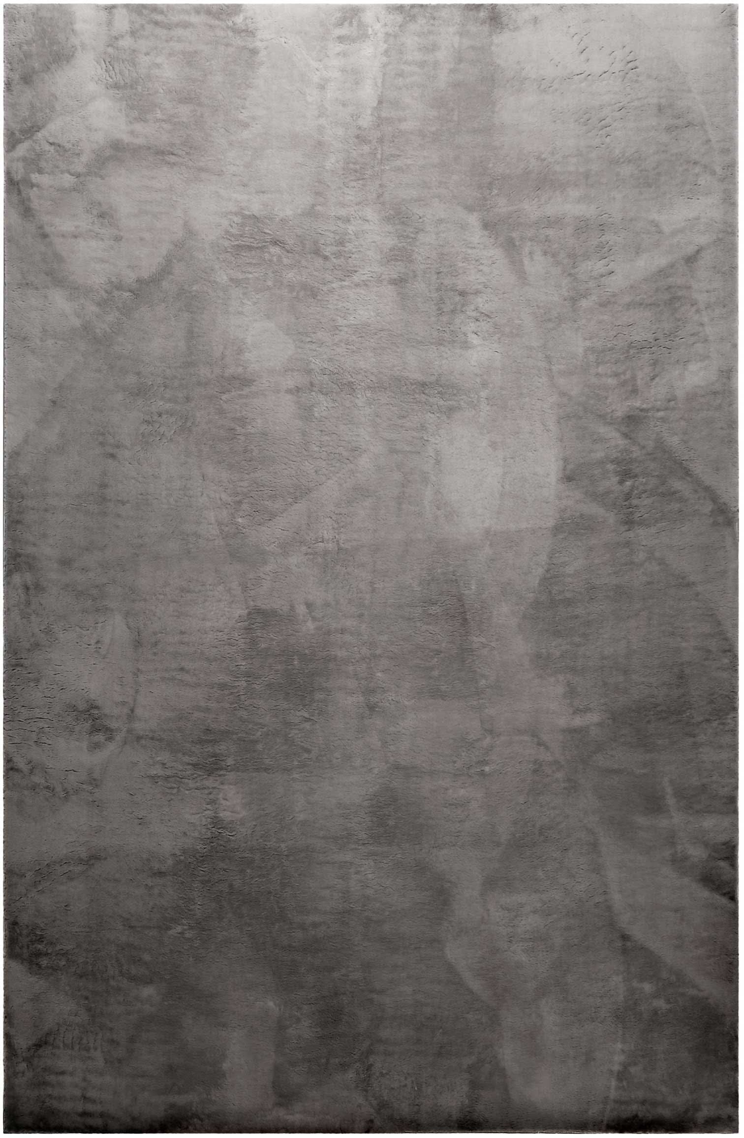 Homie Living Teppich »Villa Rosso« rechteckig 15 mm Höhe Kurzflor, Uni Farben, leicht glänzende Optik