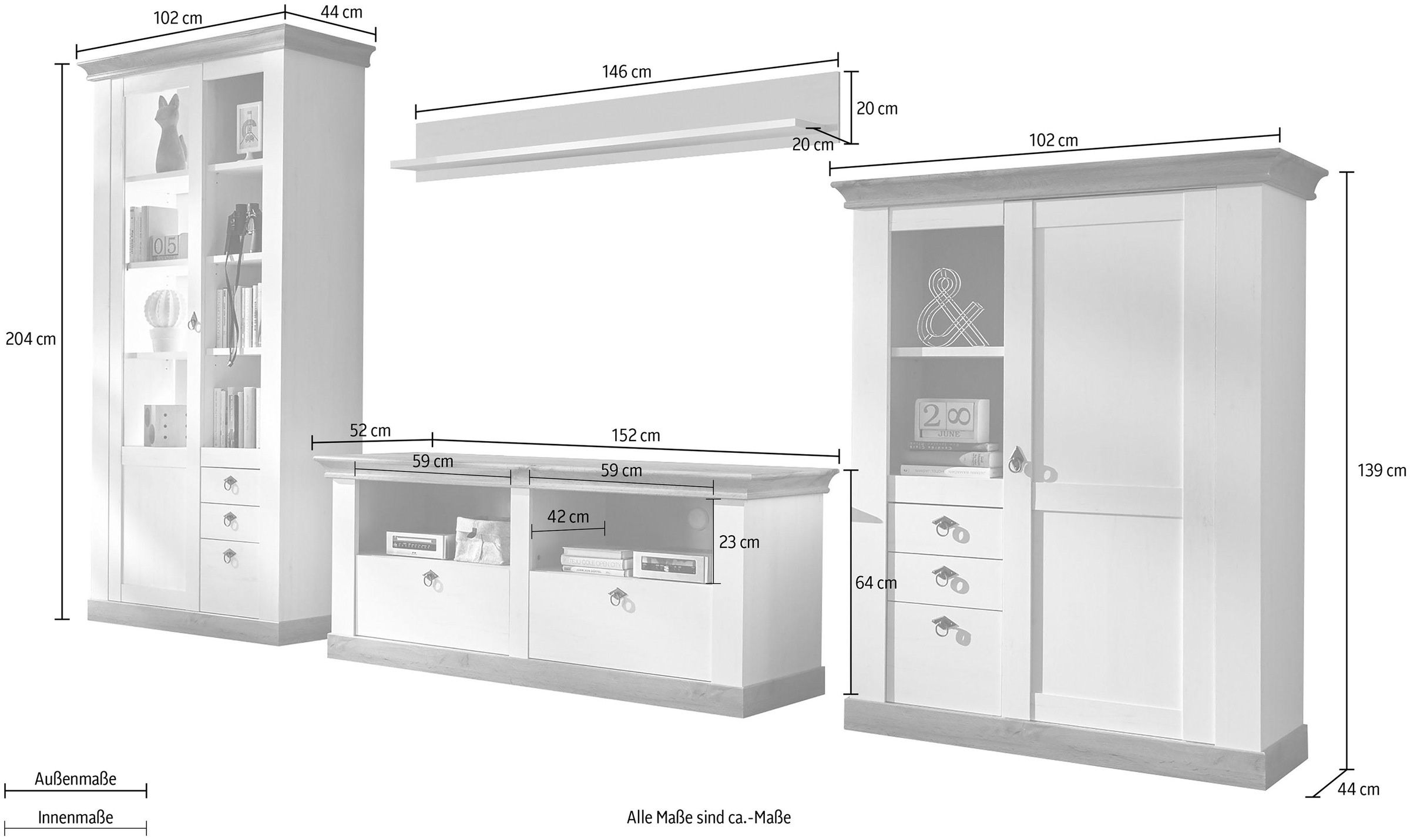 Home affaire Meuble mural »Cremona«
