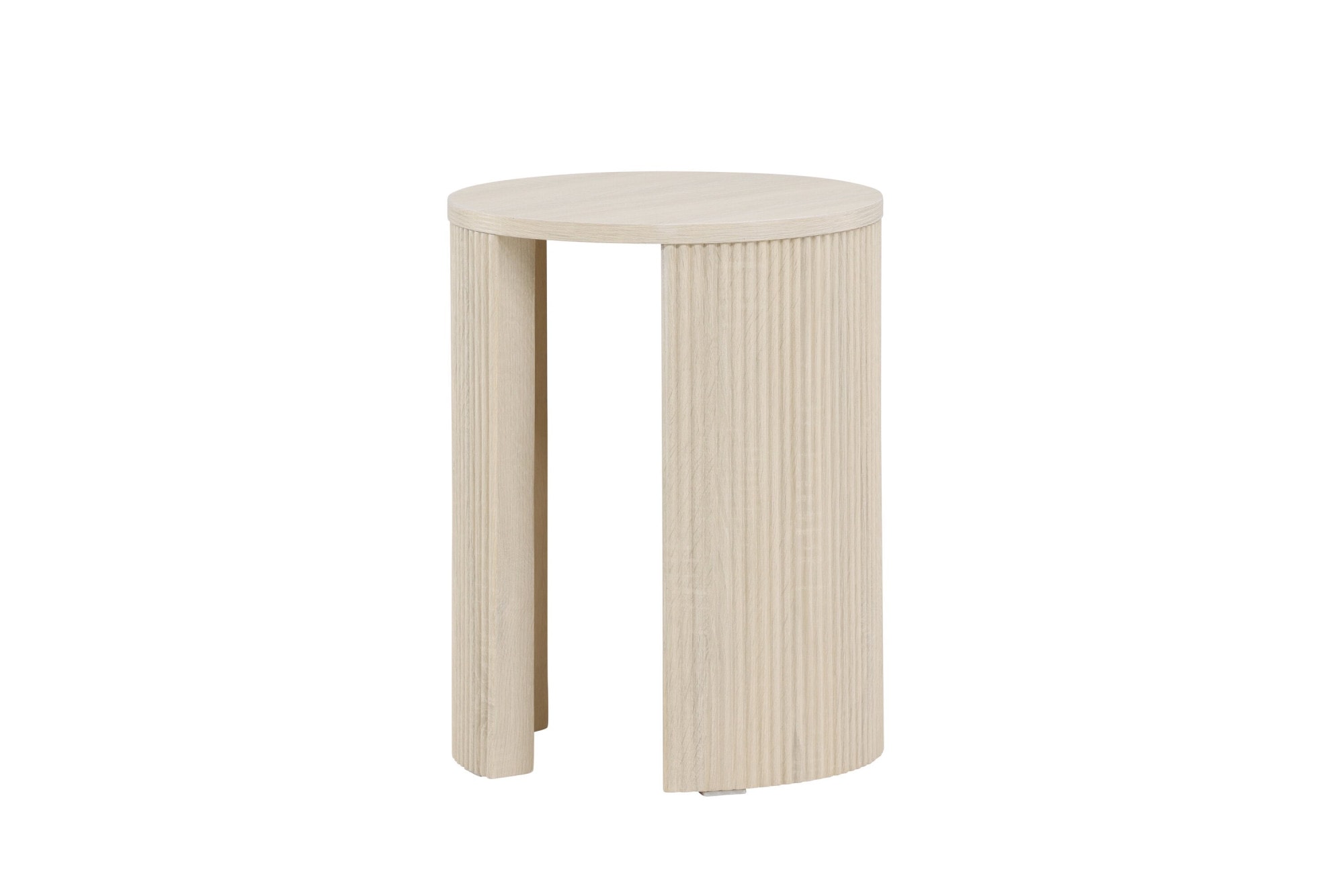 Venture Home Beistelltisch Ablagetisch, MDF, rund, schmal, hoch, dezent, klar