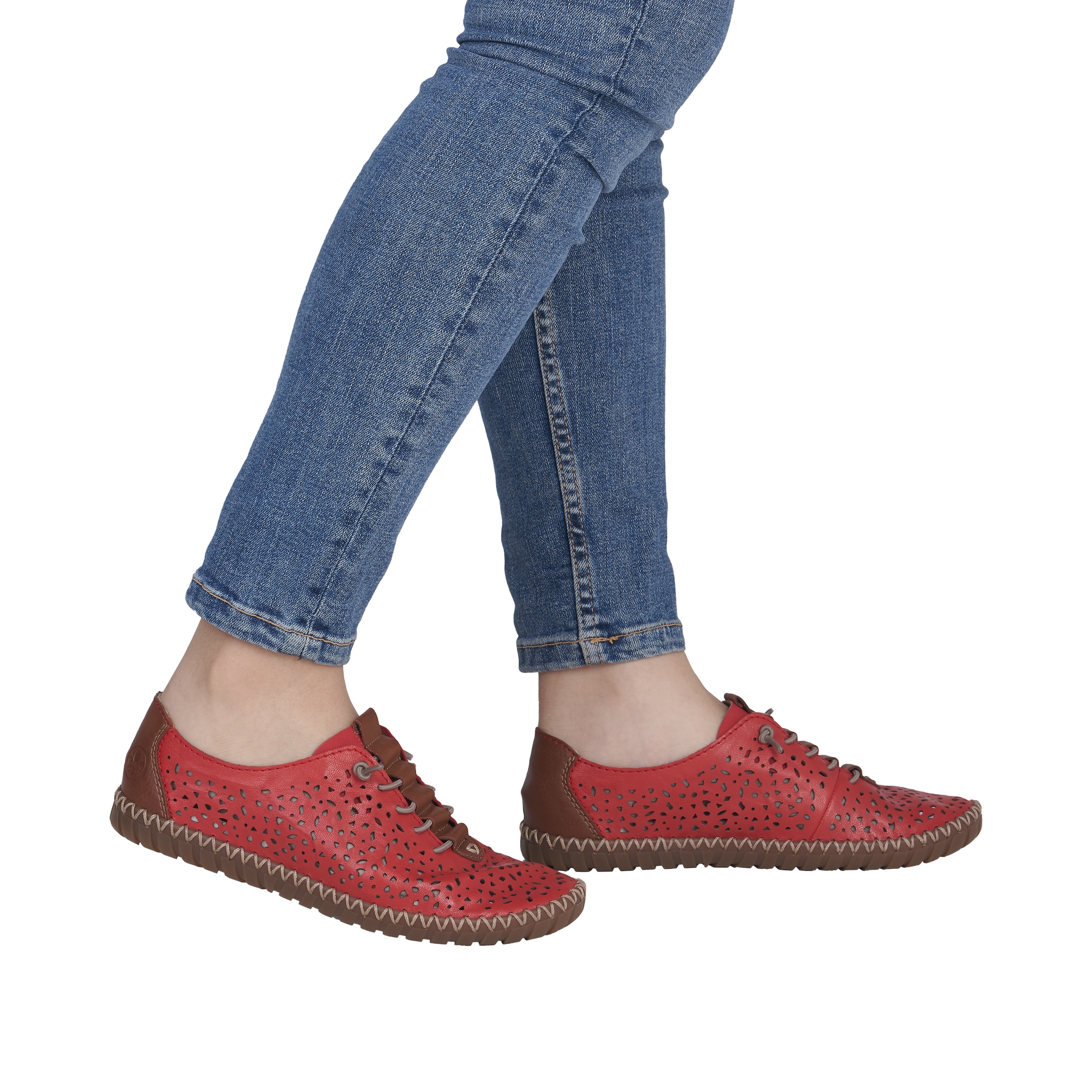 Rieker Slipper  Schlupfschuh, Halbschuh, Barfussschuh mit Perforation
