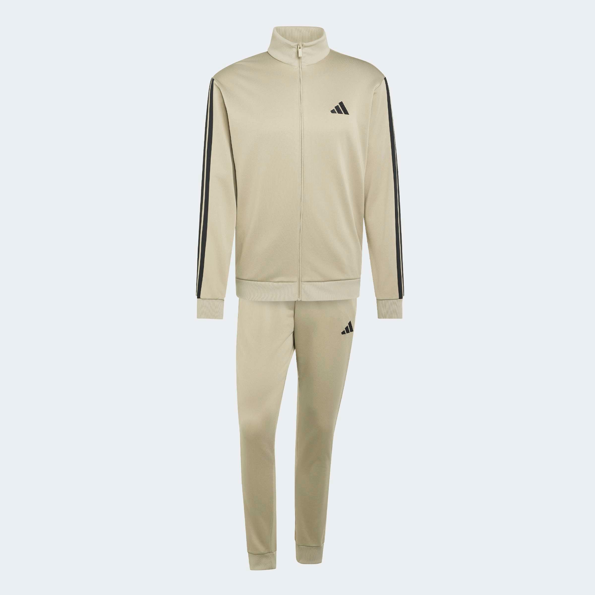 adidas Sportswear Combinaison d'entraînement »3-STREIFEN FRENCH TERRY« 2 pièces zweiteiliges Set, aus French-Terry-Material, mit Rippdetails