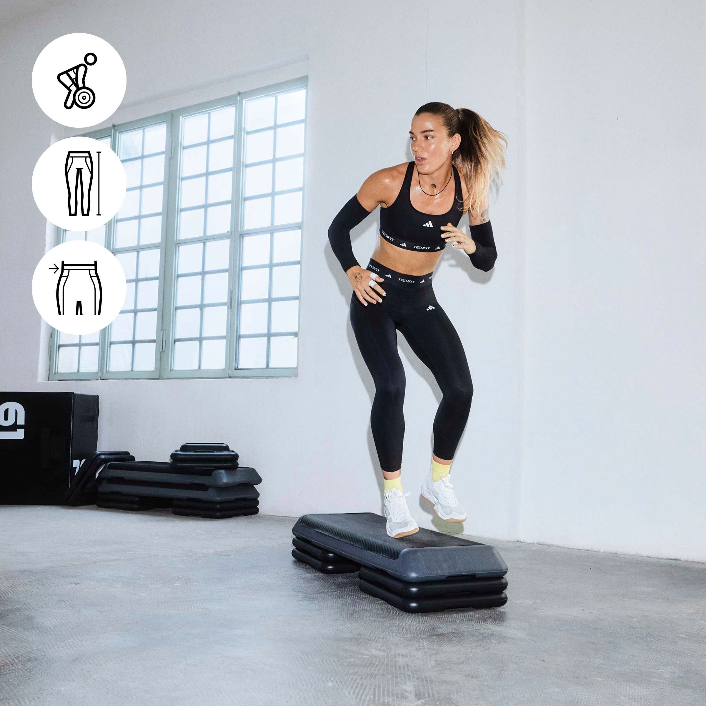 adidas Performance Caleçon d'entraînement »TECHFIT 7/8-LEGGINGS«