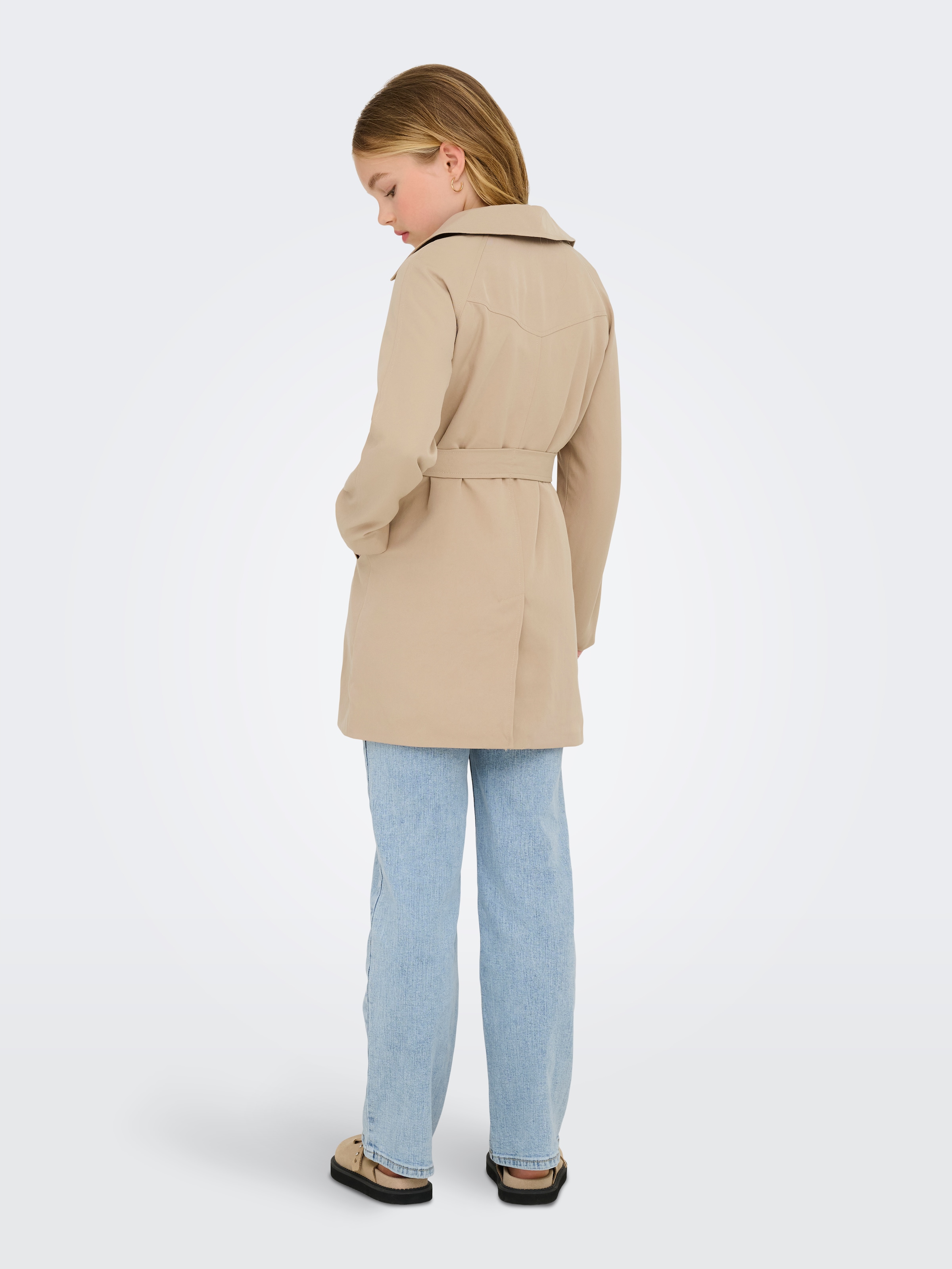 KIDS ONLY Trenchcoat »KOGCHLOE LIFE TRENCHCOAT DB OTW NOOS« mit abnehmbarem Bindegürtel