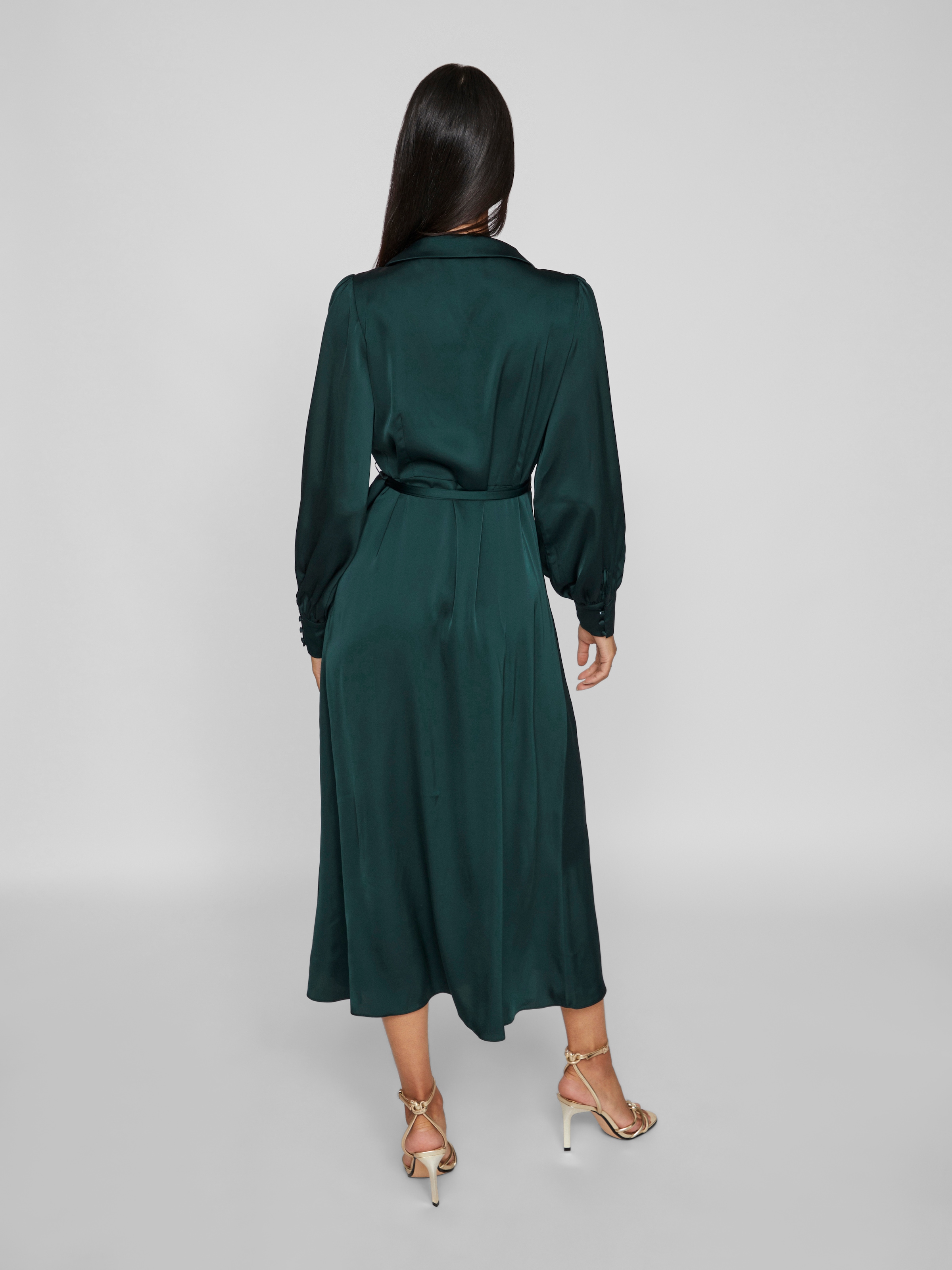 Vila Maxikleid »VIENNA RAVENNA ANKLE WRAP DRESS-NOOS/OC« Kunstfaser, regular fit