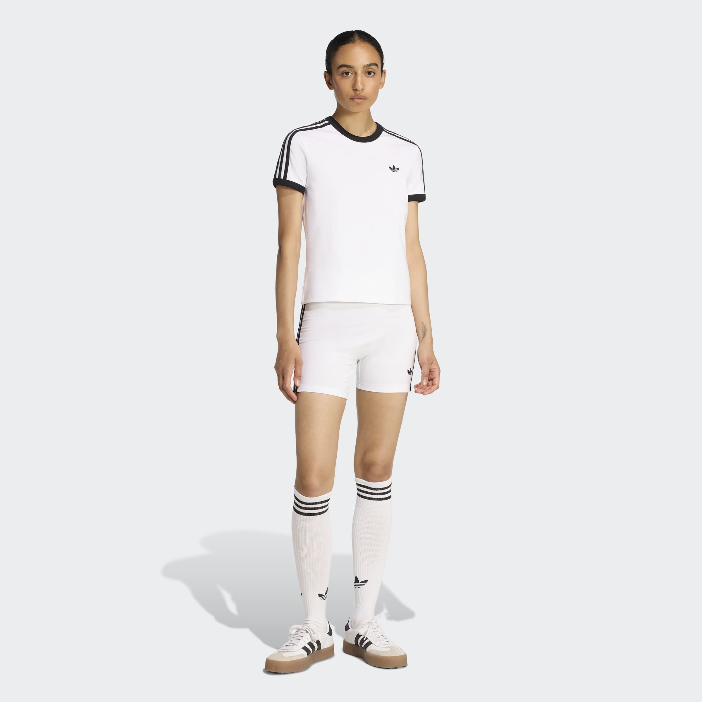 adidas Originals T-Shirt »3-STREIFEN, SCHMAL GESCHNITTEN« sanft anliegende Passform, ohne Verschluss, für sportlichen Look