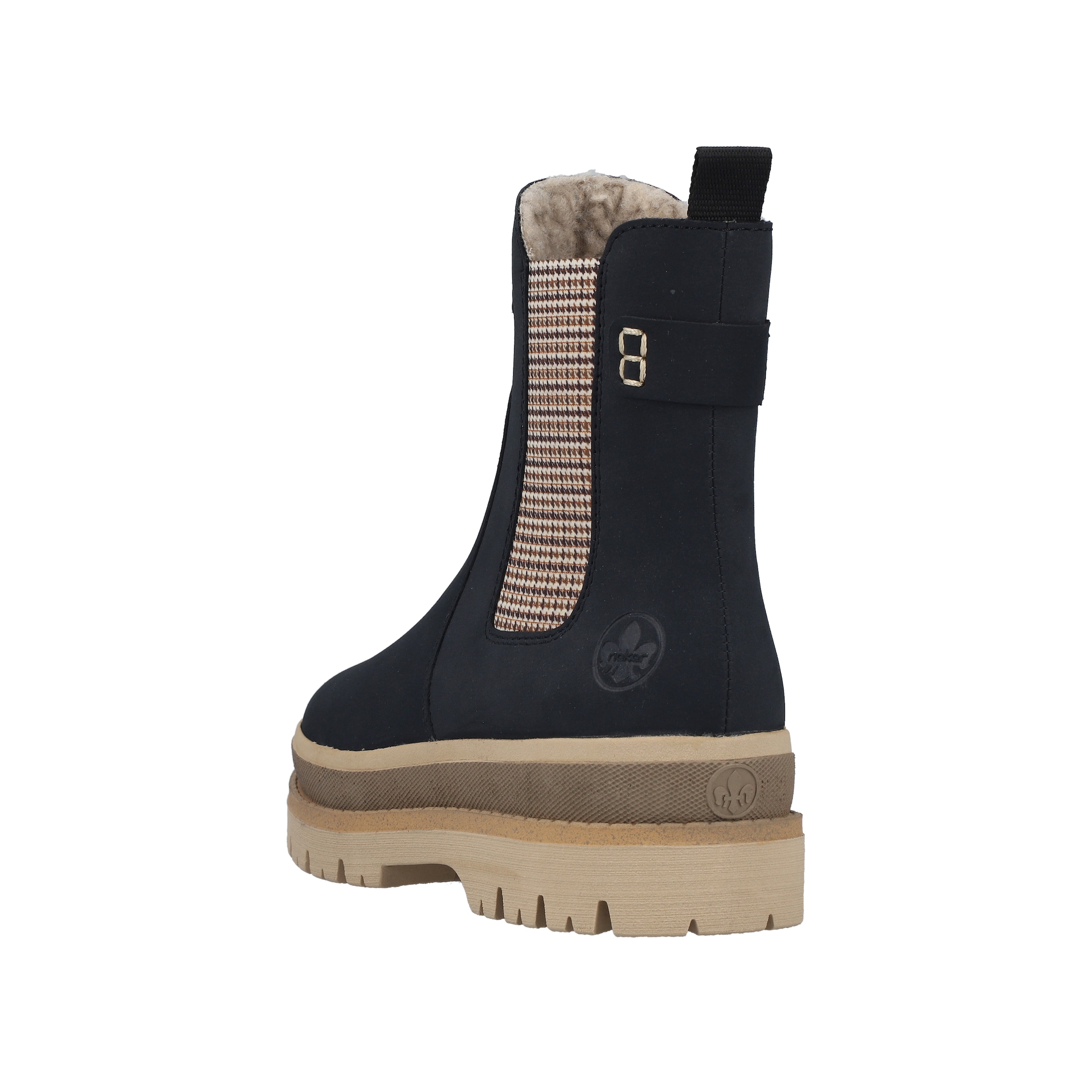 Rieker Bottes d'hiver  chelsea boots, bottines à plateforme, bottines zippées à l'intérieur