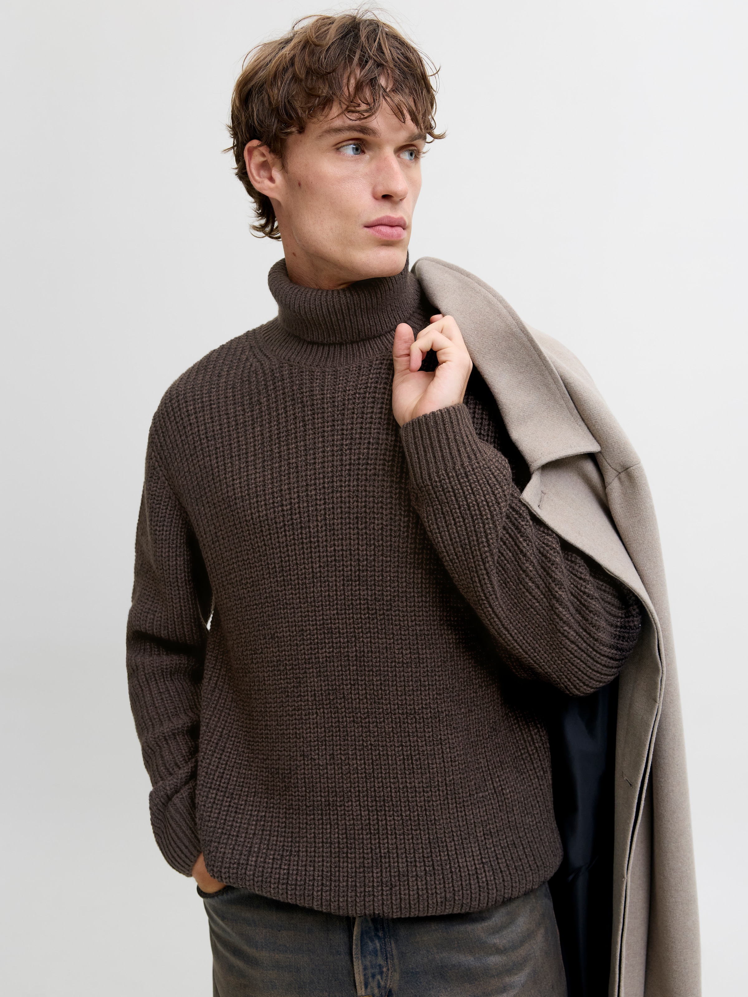 Jack & Jones Pull à col roulé »JORBLEECKER KNIT ROLL NECK BF«