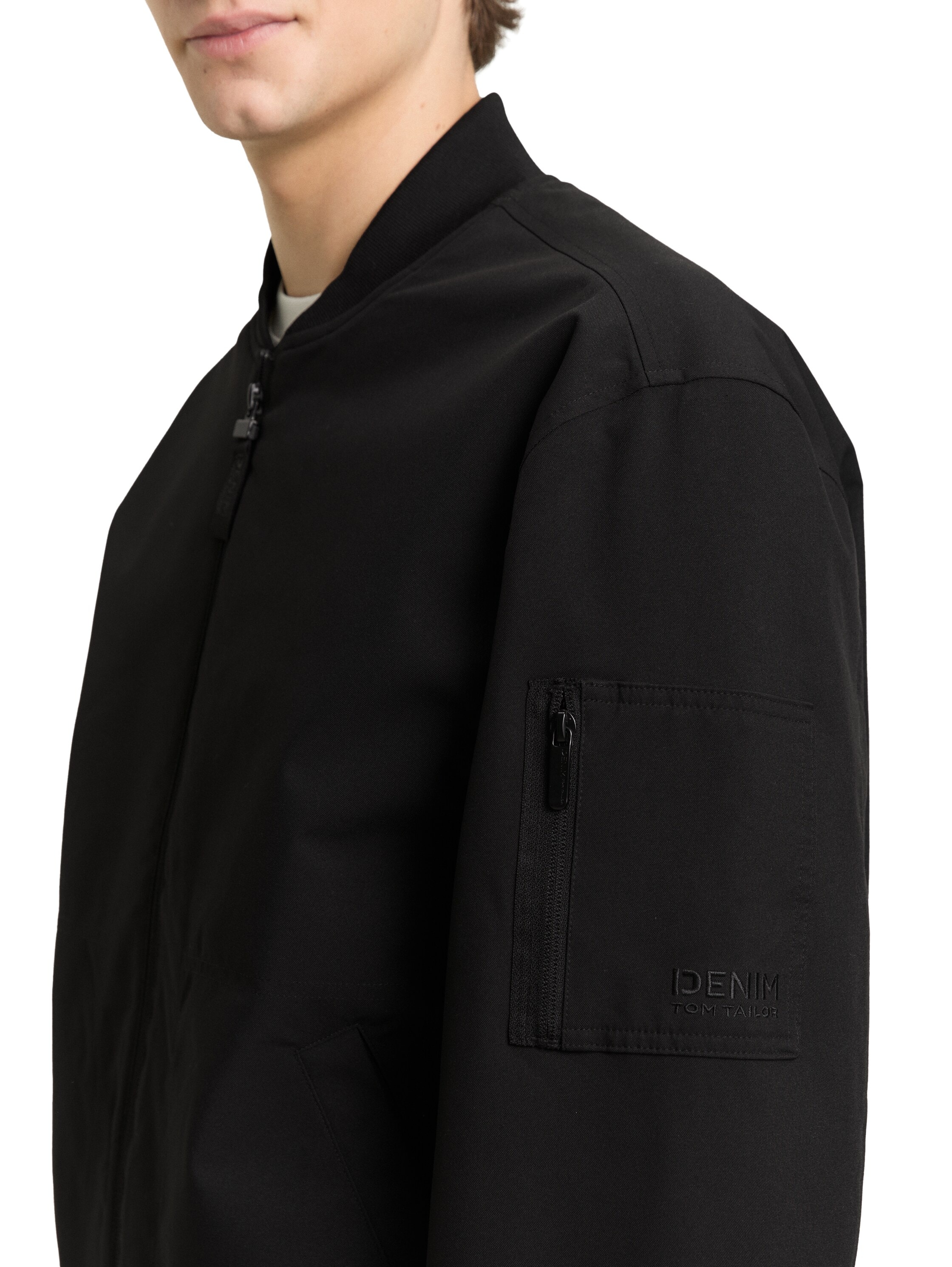 TOM TAILOR Denim Veste bomber mit Taschen