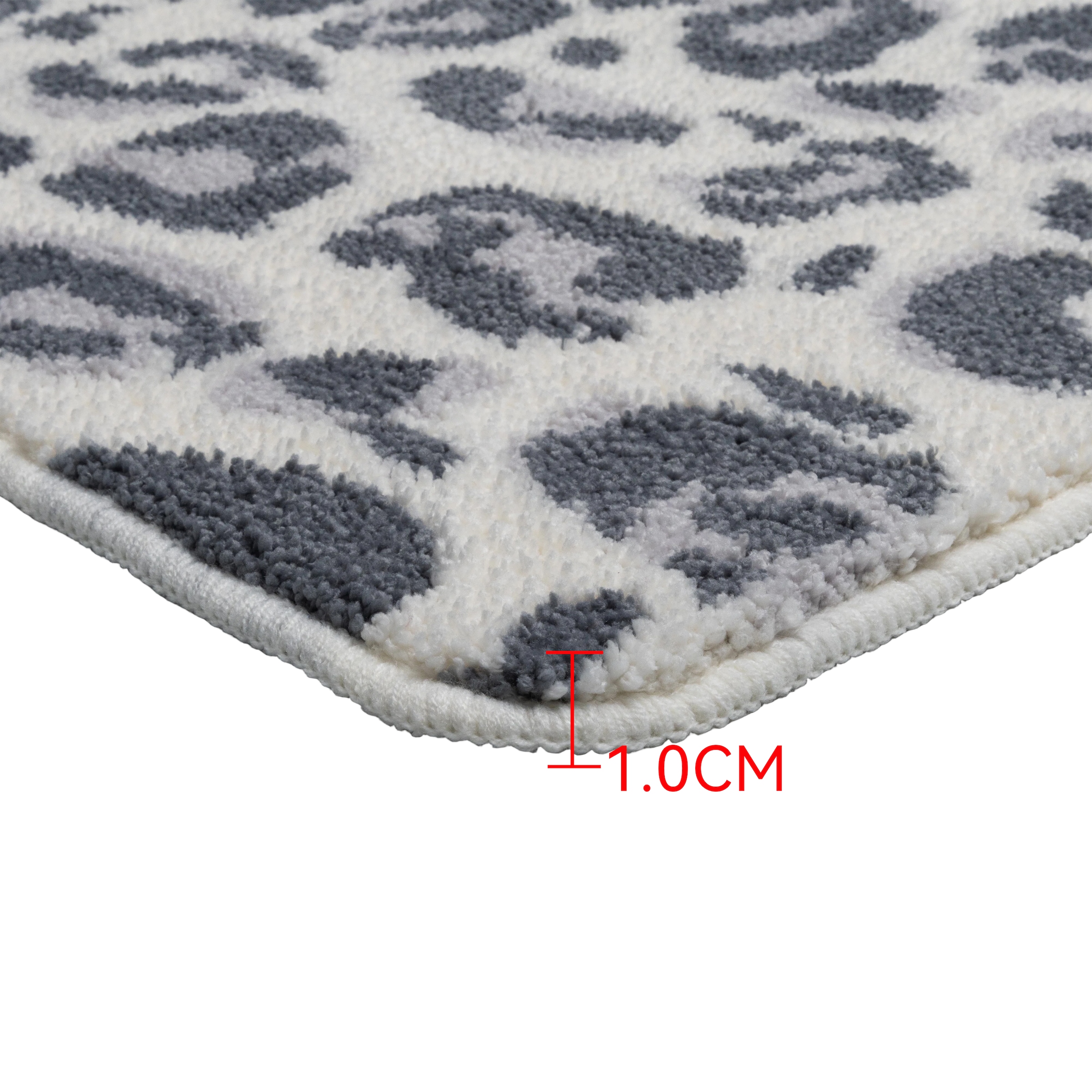 GOODproduct Badematte »Regona Leo, Badvorleger, Badezimmer Teppich, Duschvorleger« Höhe 10 mm rutschhemmend beschichtet fussbodenheizungsgeeignet | schnell trocknend Leoparden-Muster, Animal Print, modern