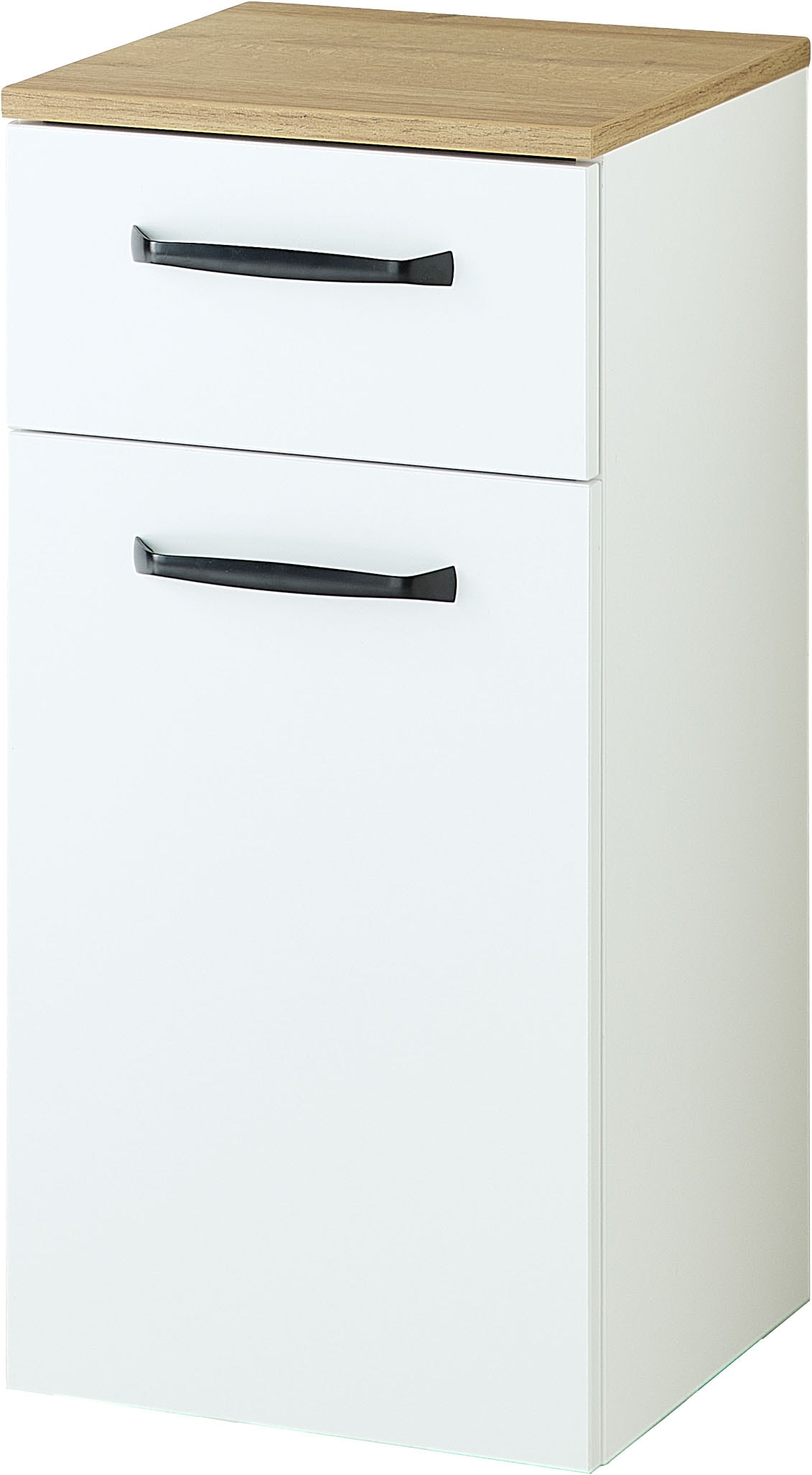 Saphir Armoire basse »Quickset 500, Badschrank 32,4 cm, 1 Tür und 1 Schublade« armoire de salle de bain, 1 étagère