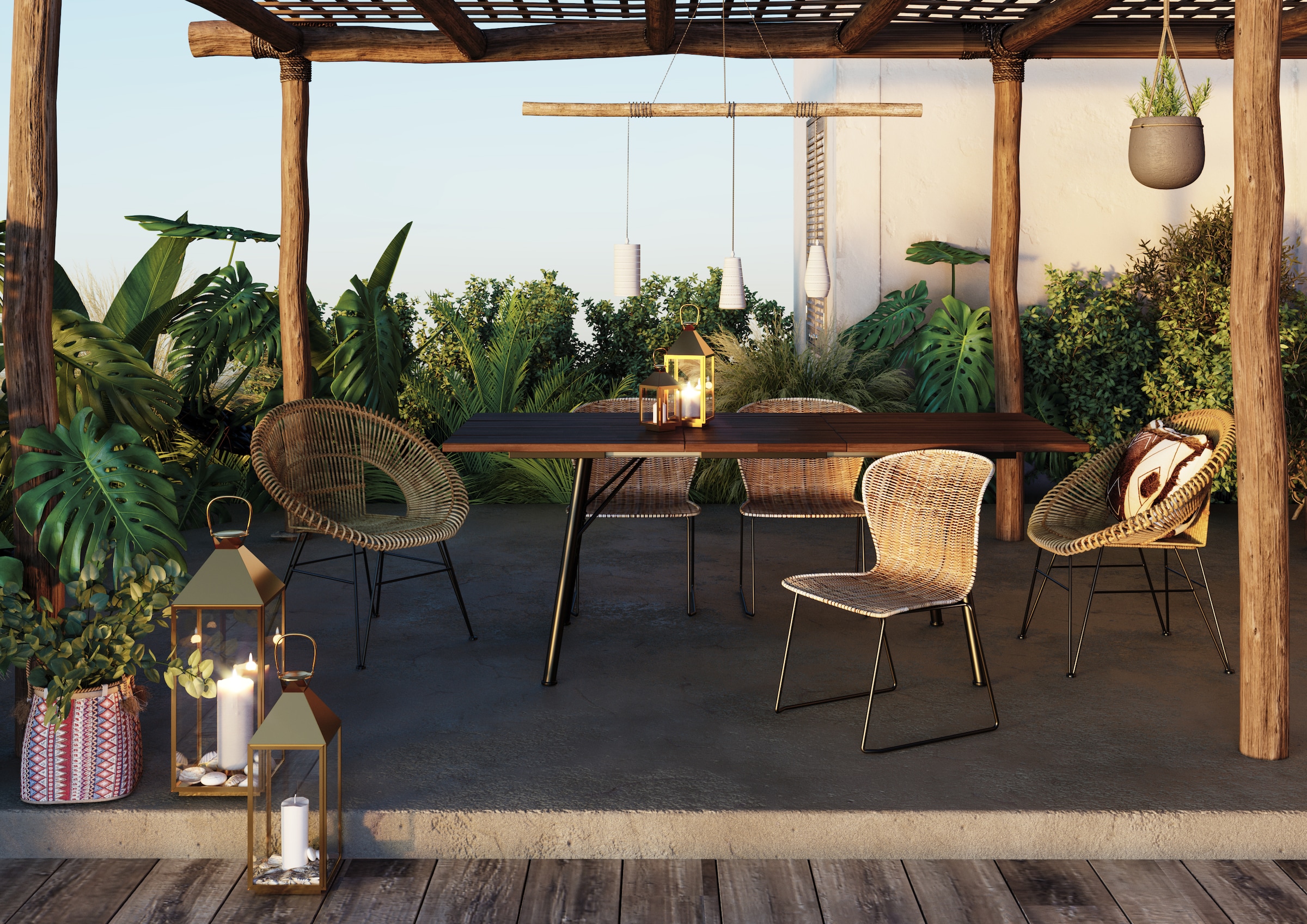 Kare Design Lanterne à bougie »Laterne Giardino« gold- oder silberfarben