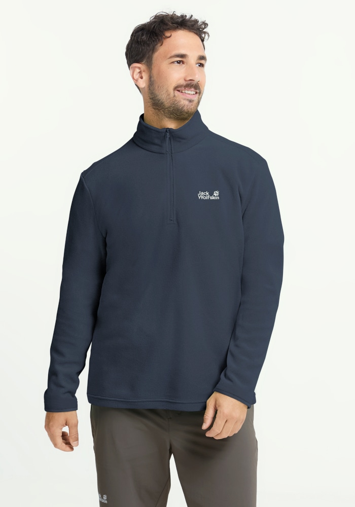 Jack Wolfskin Pull en polaire »TAUNUS 100 HZ M«, avec fermeture éclair, déperlant, coupe-vent, respirant
