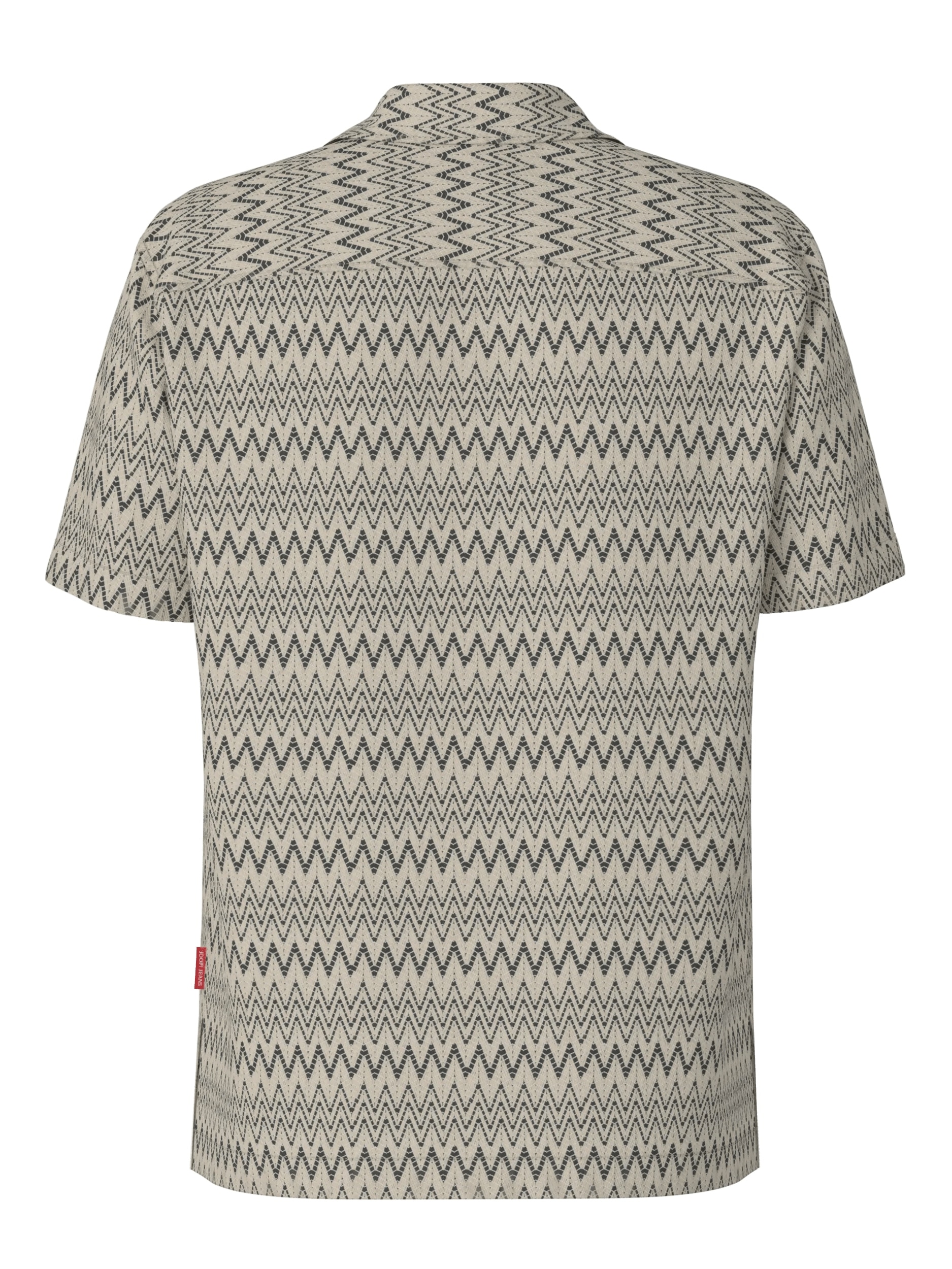 Joop Jeans Chemise à manches courtes »Hanau« avec motif zigzag continu
