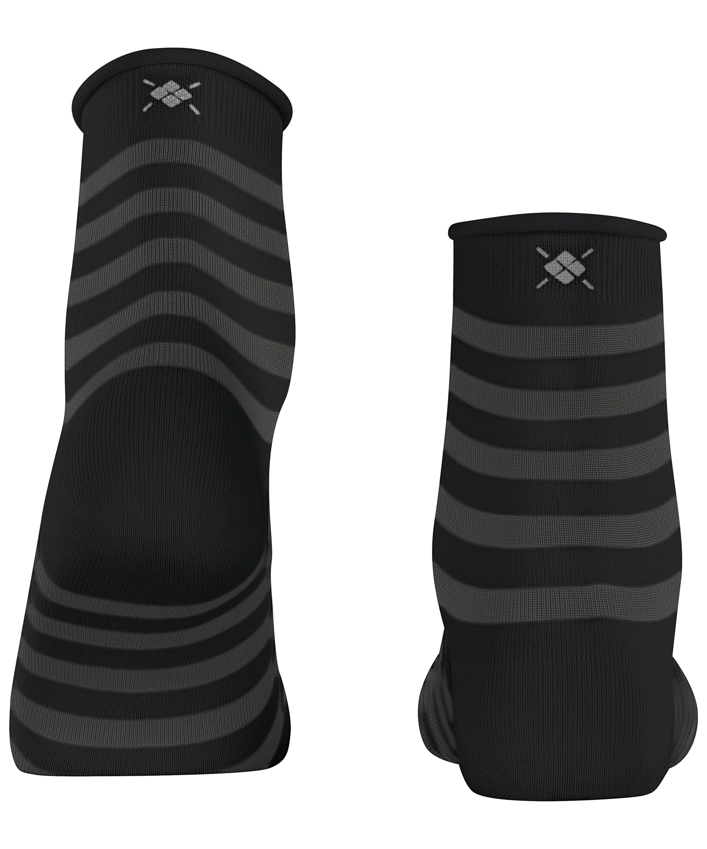 Burlington Chaussettes courtes »Swansea« taille unique 36-41, motif rayé moderne, bord-côte roulé