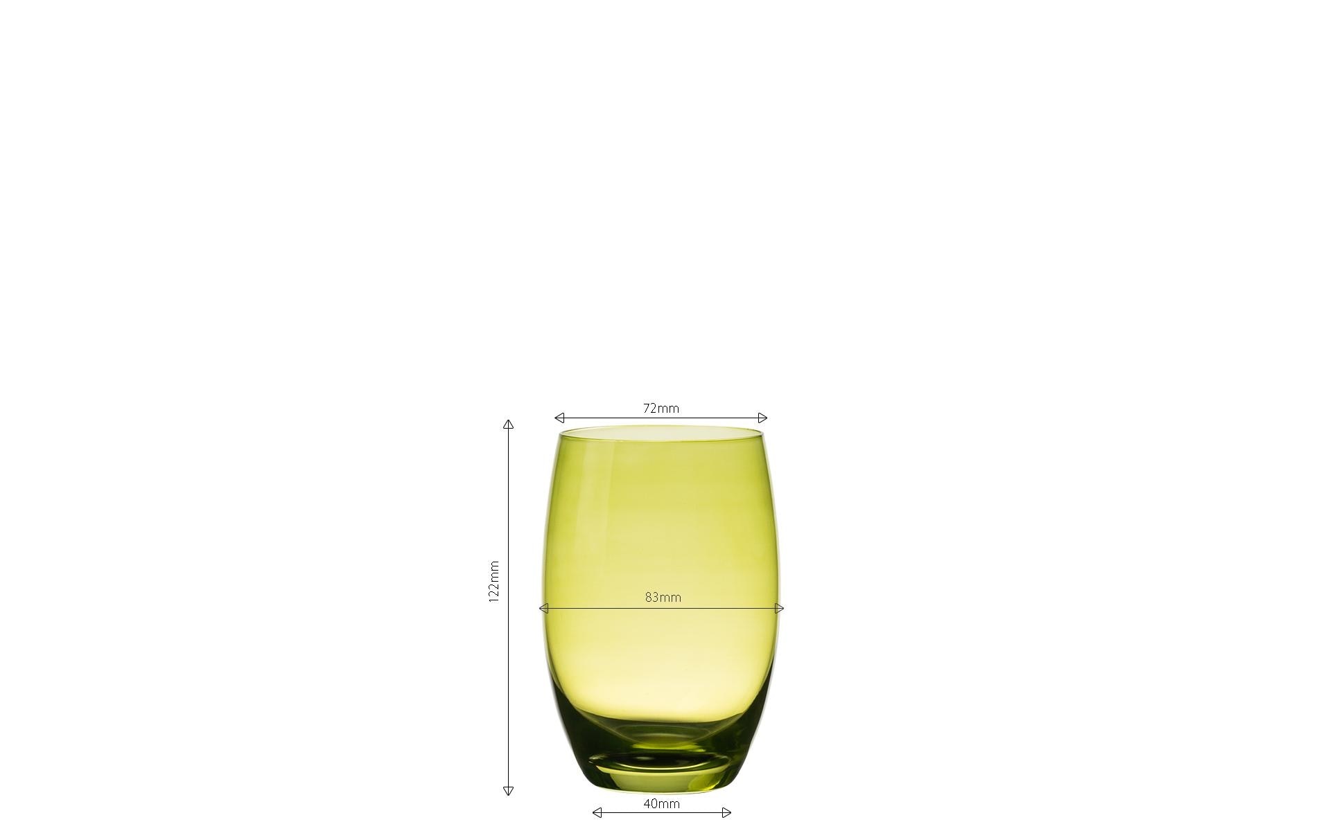   Set de verres »Lunasol Optima Color Tumbler 460 ml Barrel«